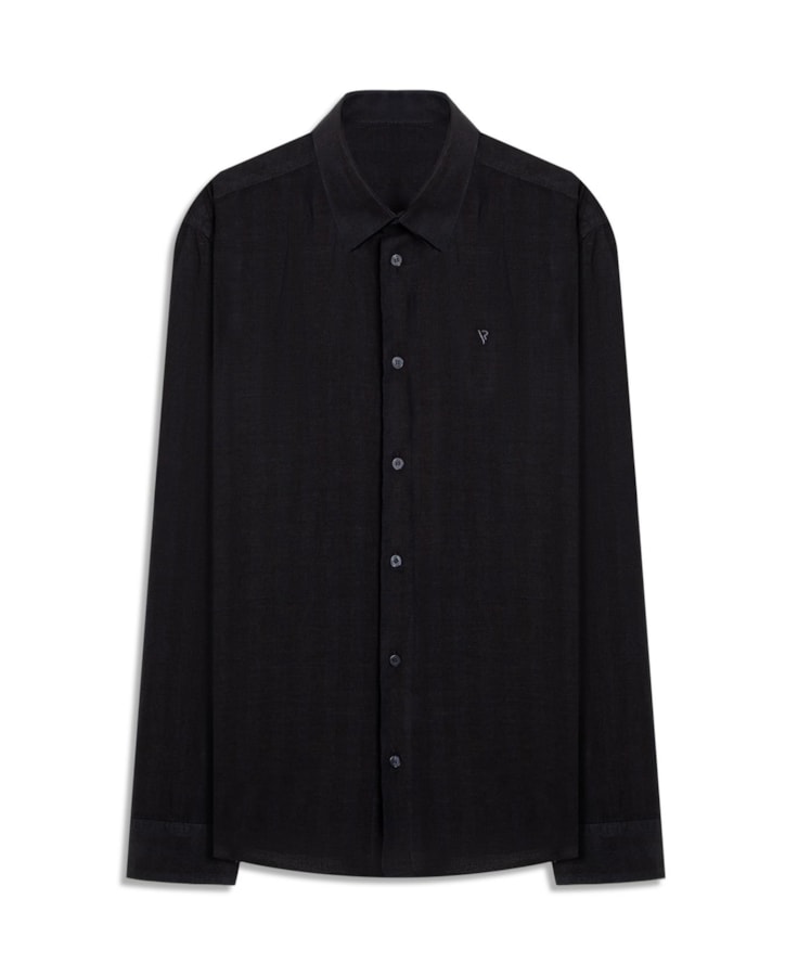 Camisa Linen Blend Ft Classic Irish Ml Grafite
