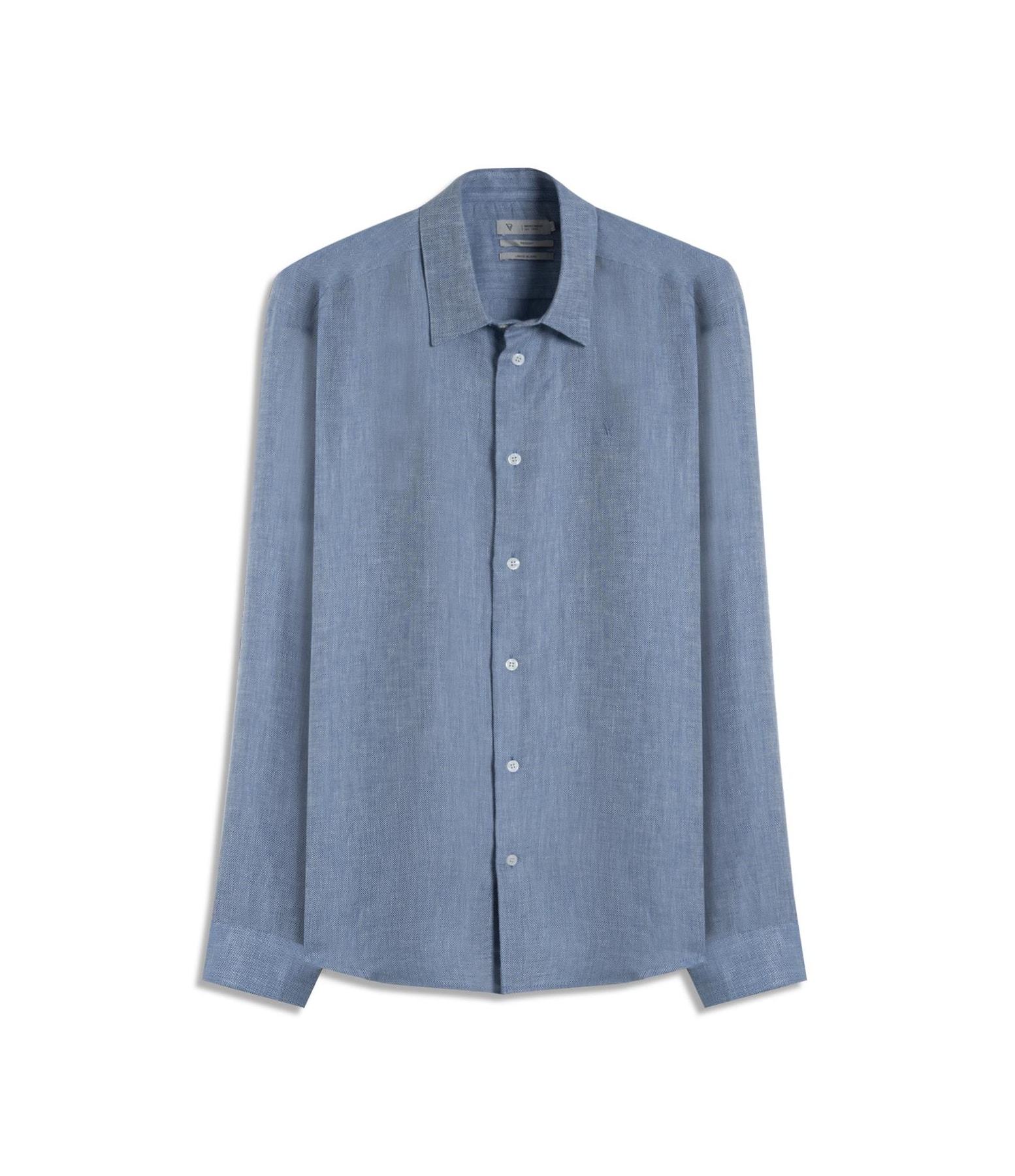 Camisa Linen Blend Ft Classic Shangai Ml Marinho