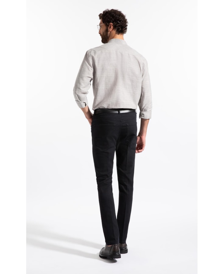 Camisa Linen Blend Ft Donnas Classic Irish Ml Cinza Claro