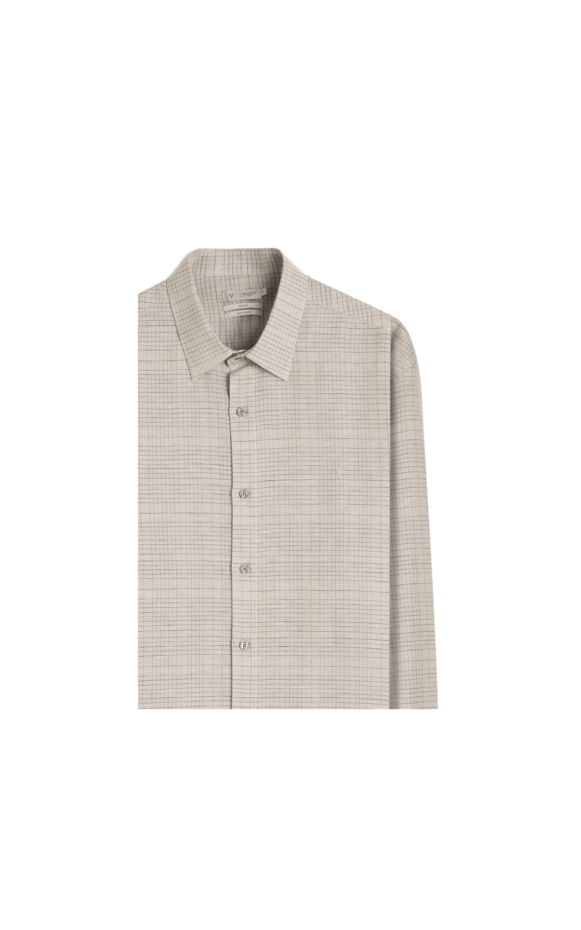 Linen Blend Ft Donnas Classic Irish Ml Cinza Claro