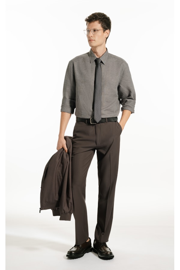 Camisa Linen Blend Ft Patricio Kauan Classic Grafite