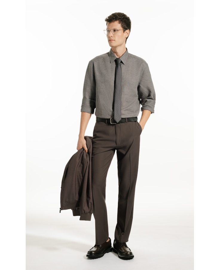 Camisa Linen Blend Ft Patricio Kauan Classic Grafite