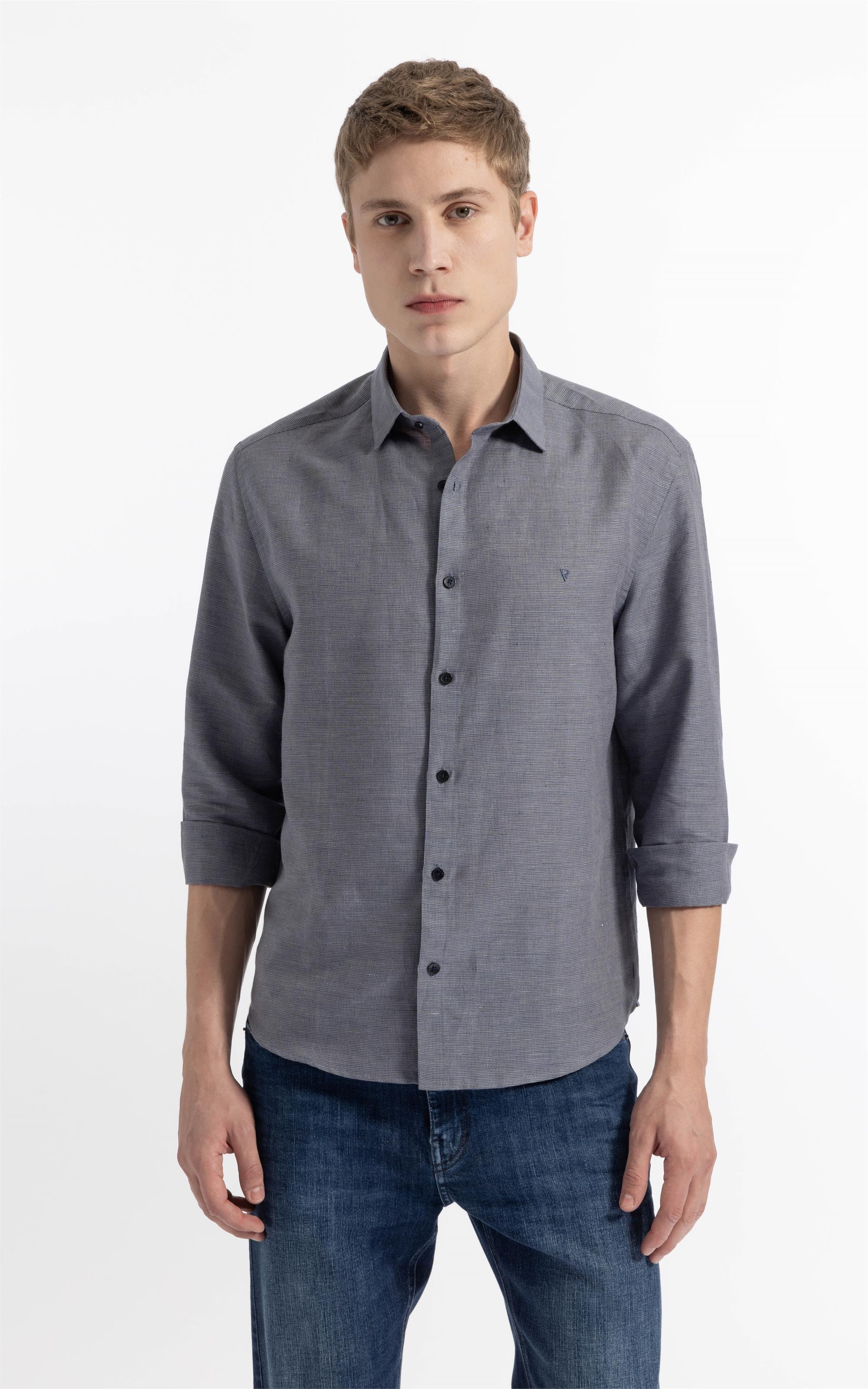 Linen Blend Kauan Classic Shangai Ml Marinho