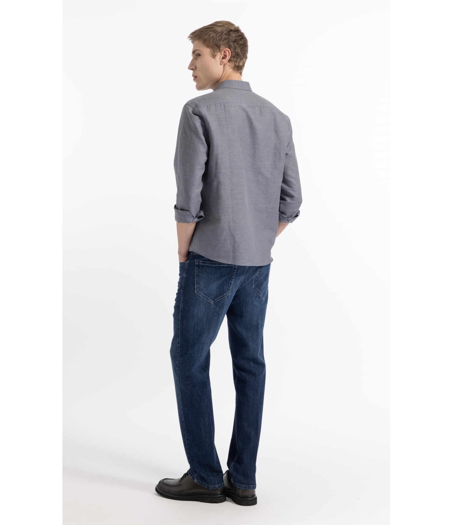 Linen Blend Kauan Classic Shangai Ml Marinho