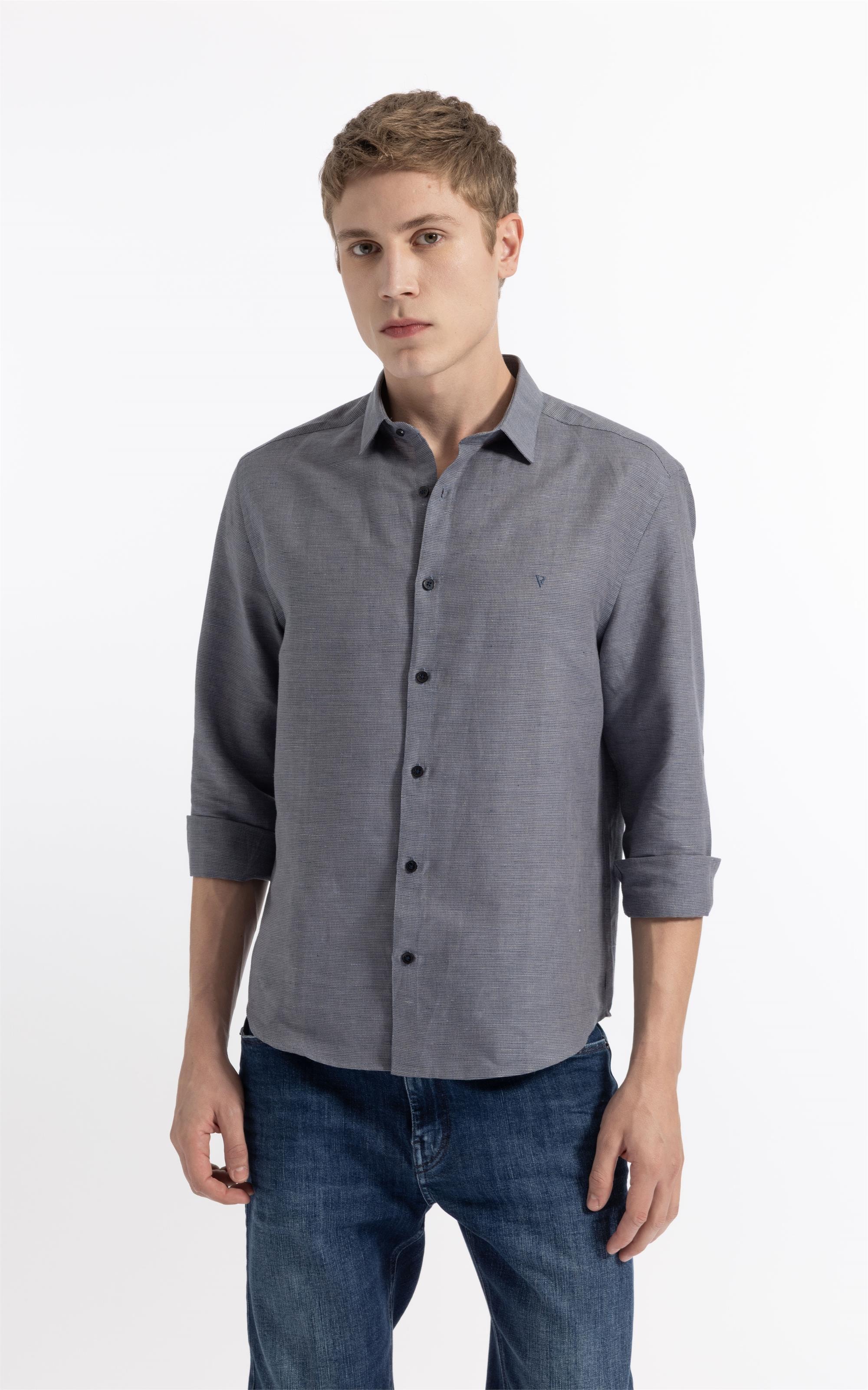 Linen Blend Kauan Classic Shangai Ml Marinho