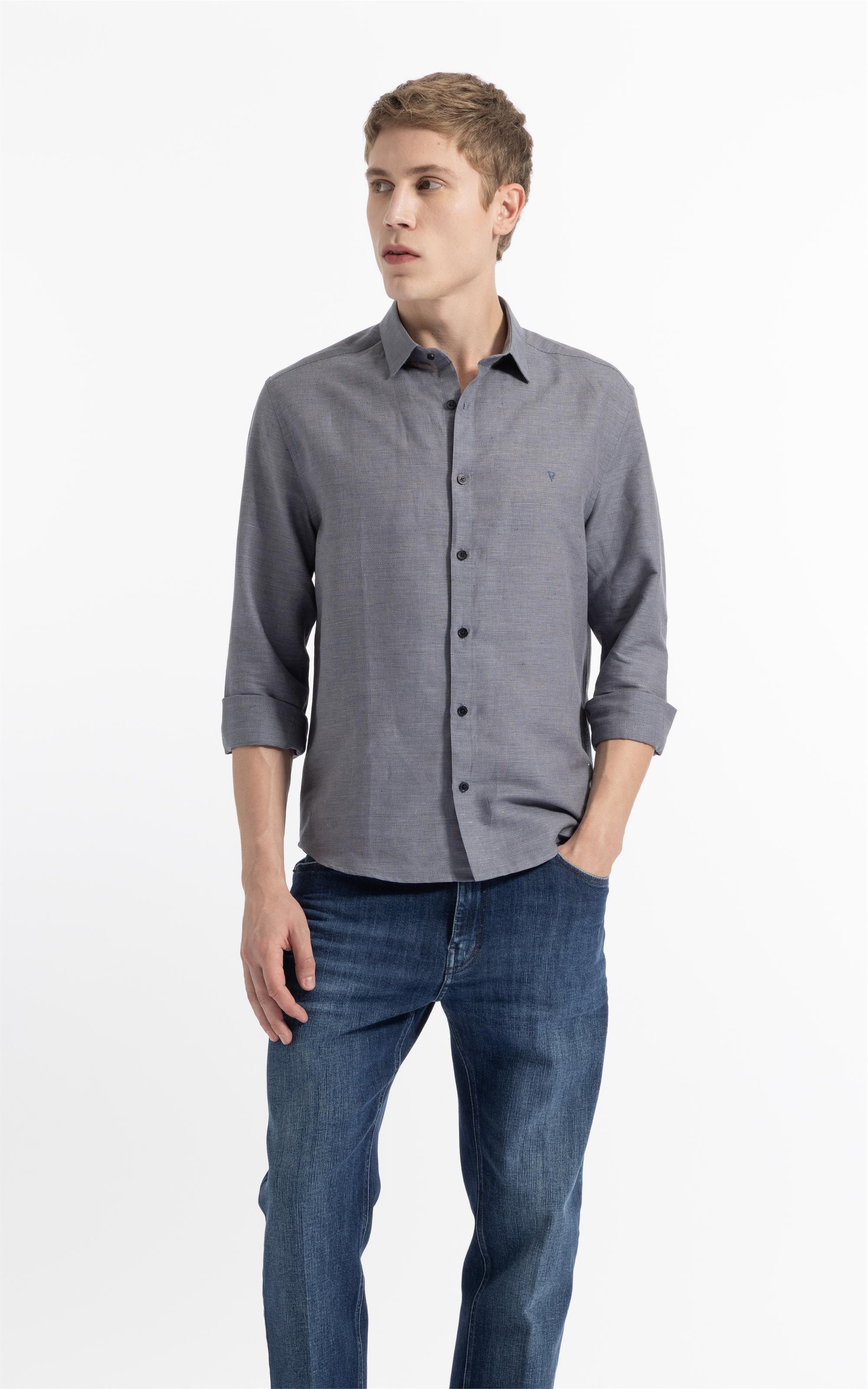 Linen Blend Kauan Classic Shangai Ml Marinho