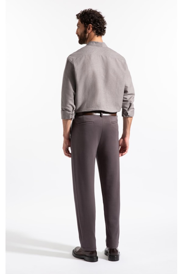 Camisa Linen Blend Kauan Classic Shangai Ml Marrom