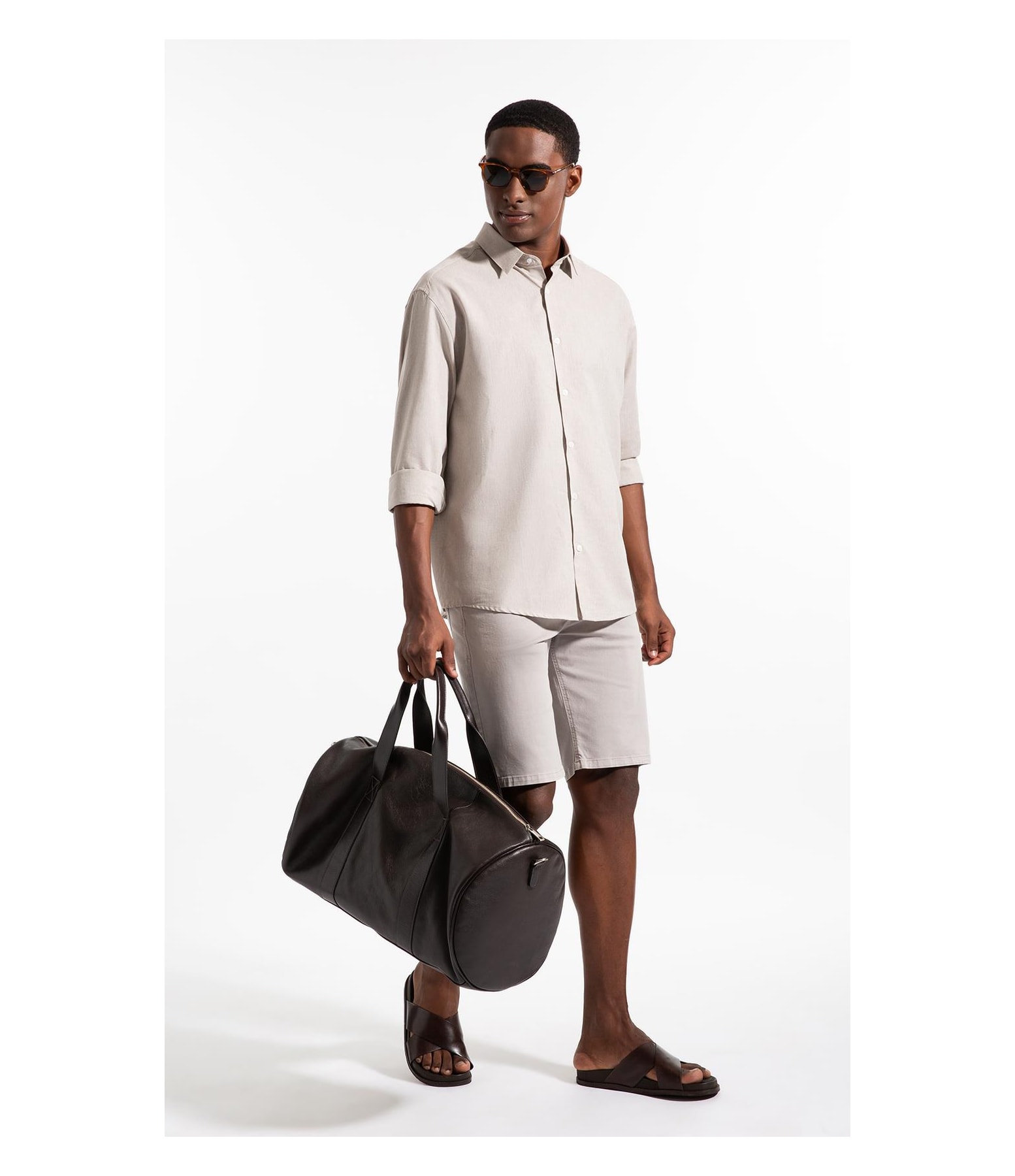 Linen Blend Visco Classic New Italian Ml Areia