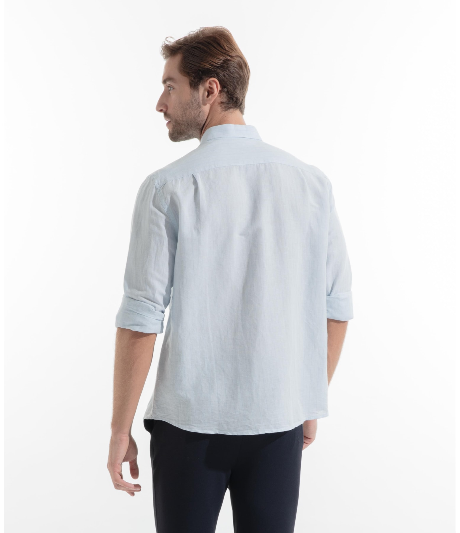 Camisa Linho Alberobello Class Irish Azul