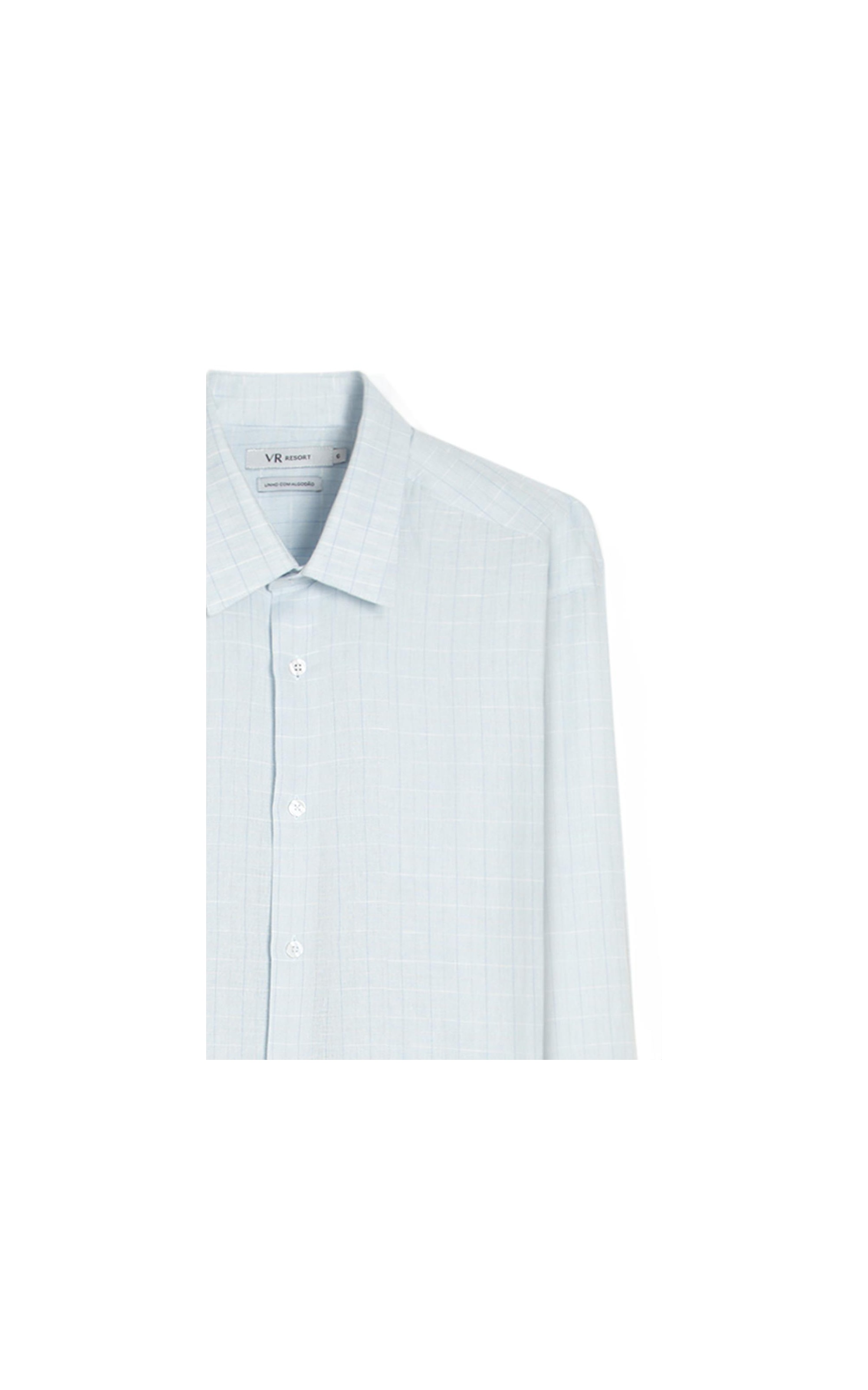 Camisa Linho Alberobello Class Irish Azul Claro