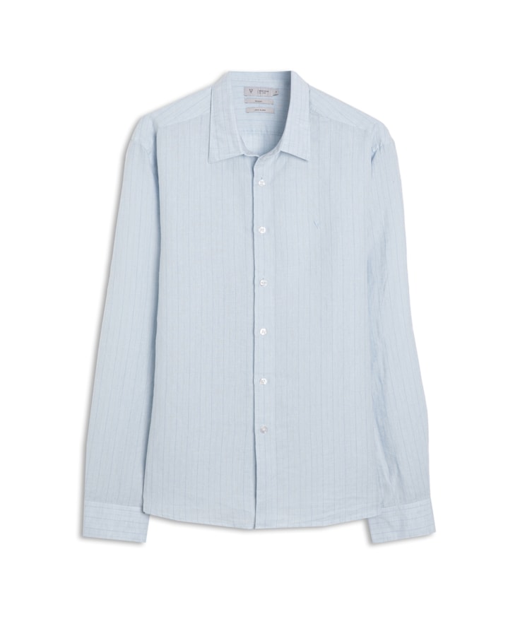 Camisa Linho Alberobello Class Irish Azul Claro