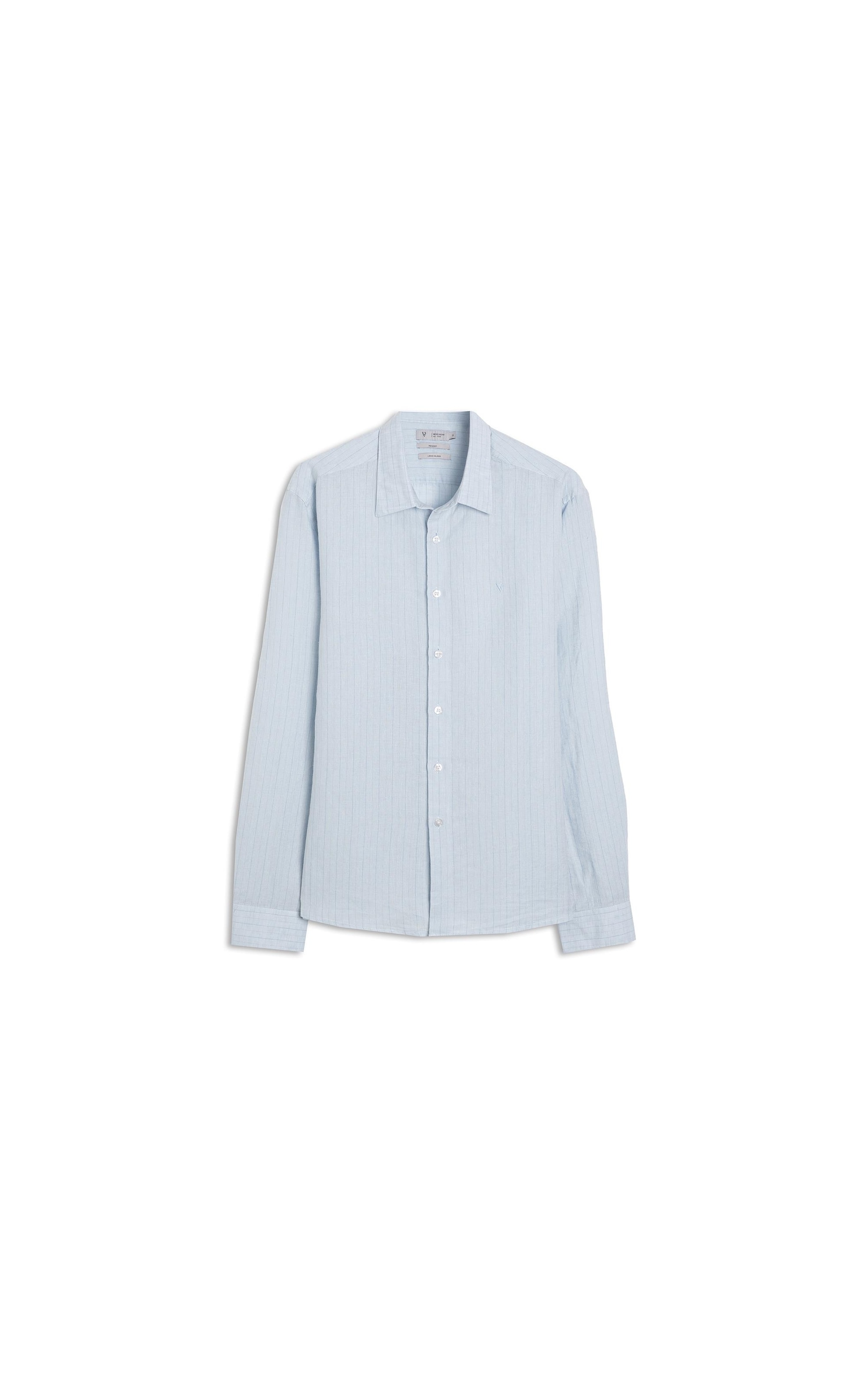 Camisa Linho Alberobello Class Irish Azul Claro