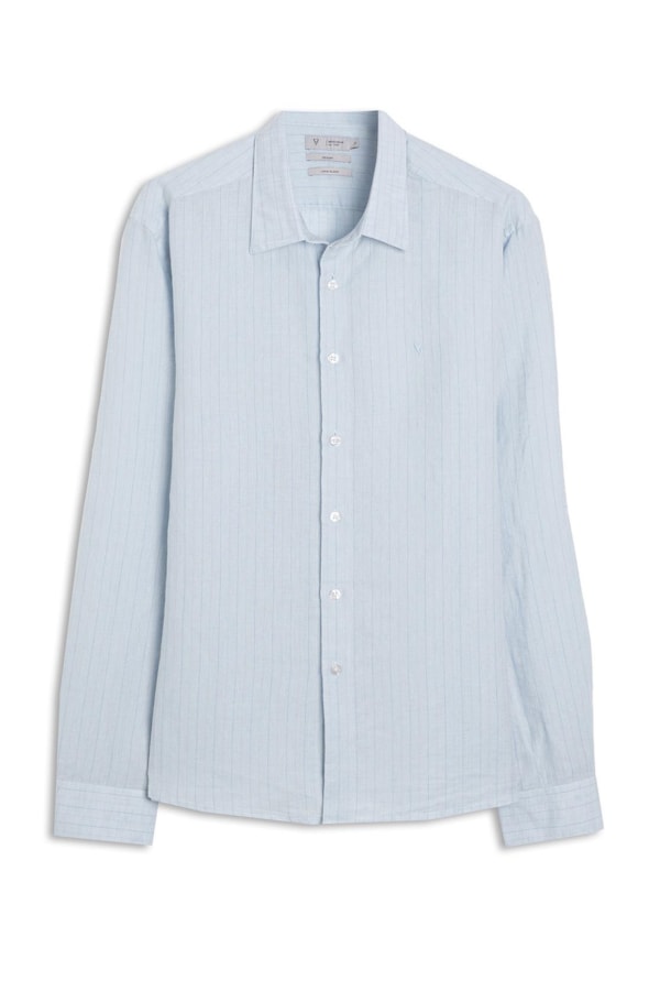 Camisa Linho Alberobello Class Irish Azul Claro