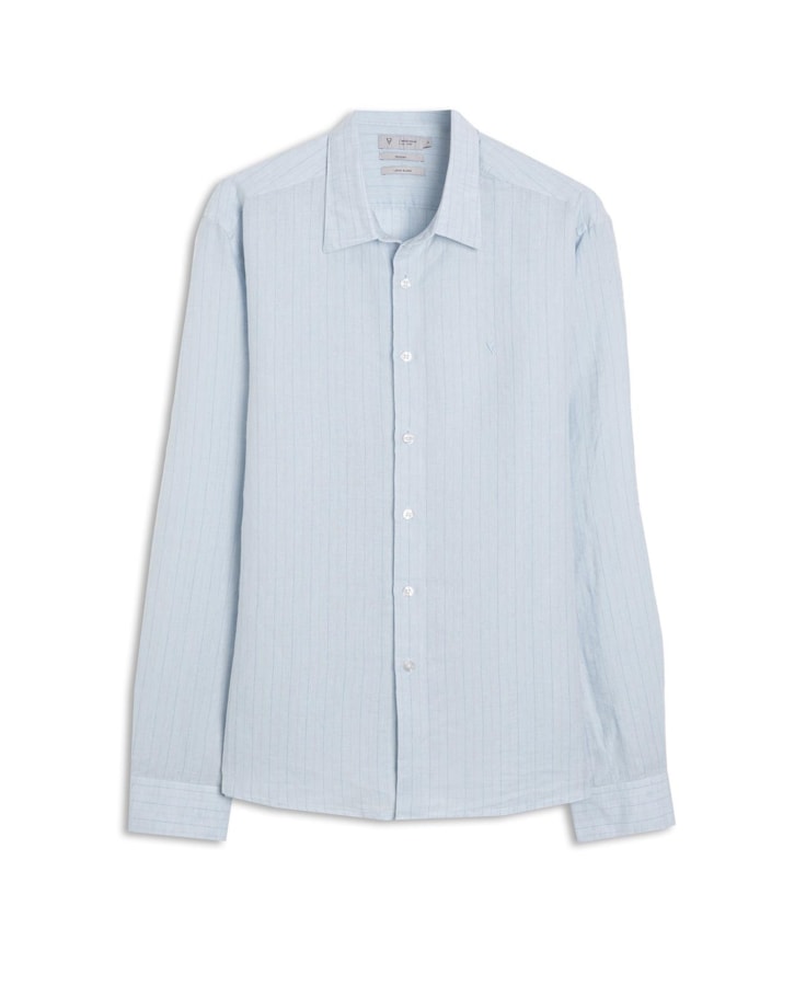 Camisa Linho Alberobello Class Irish Azul Claro