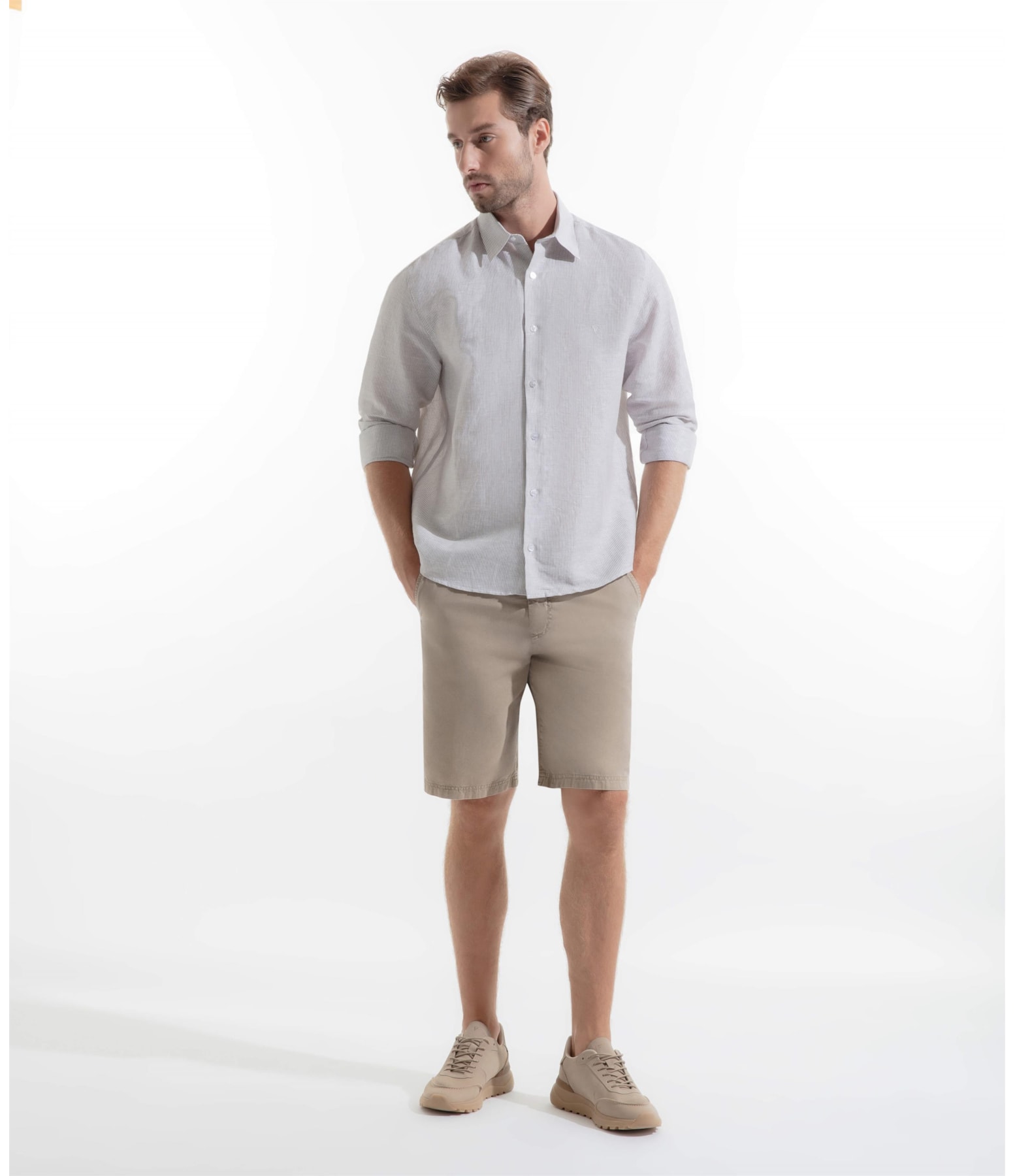 Camisa Linho Alessi Tabaco