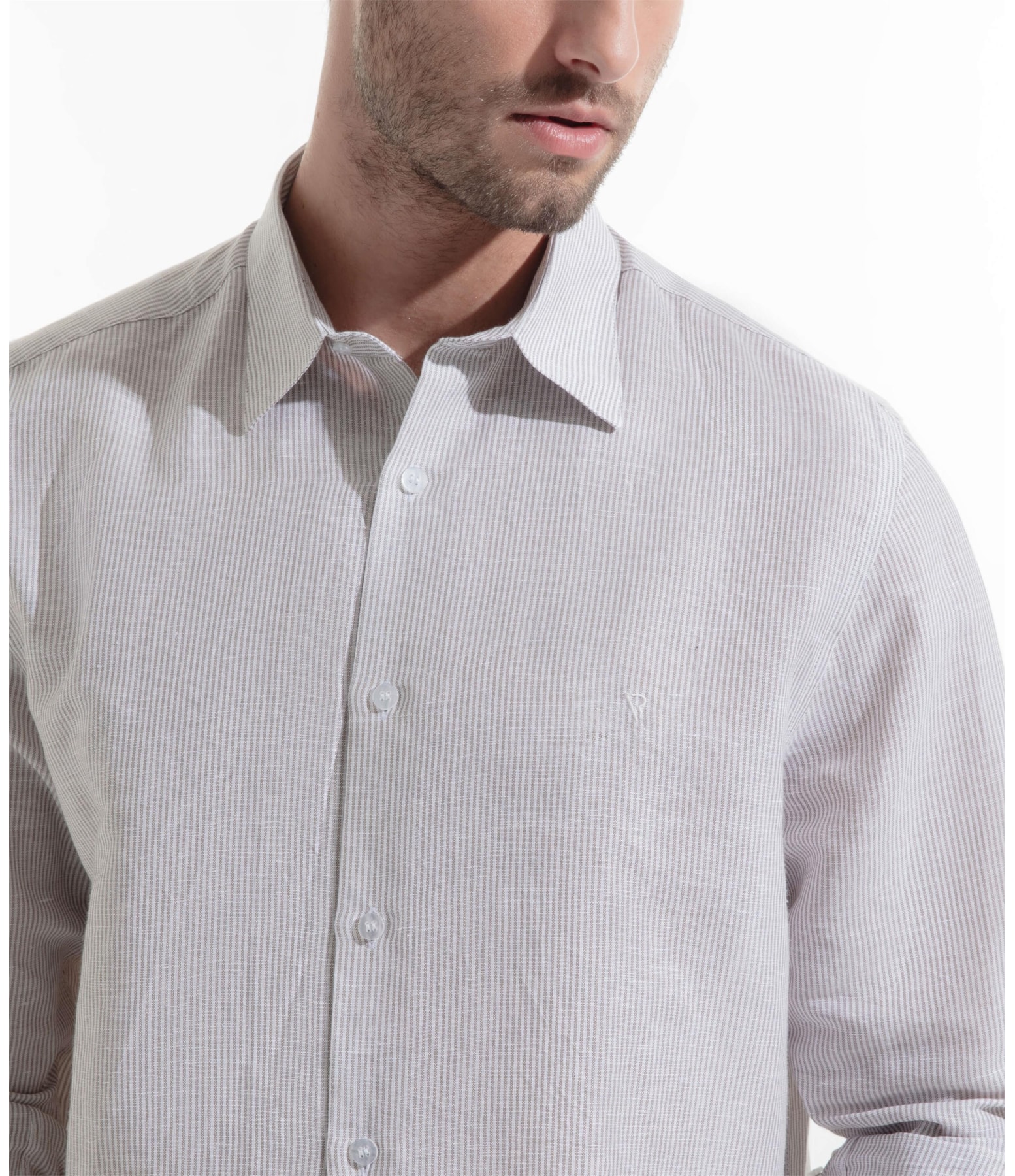 Camisa Linho Alessi Tabaco