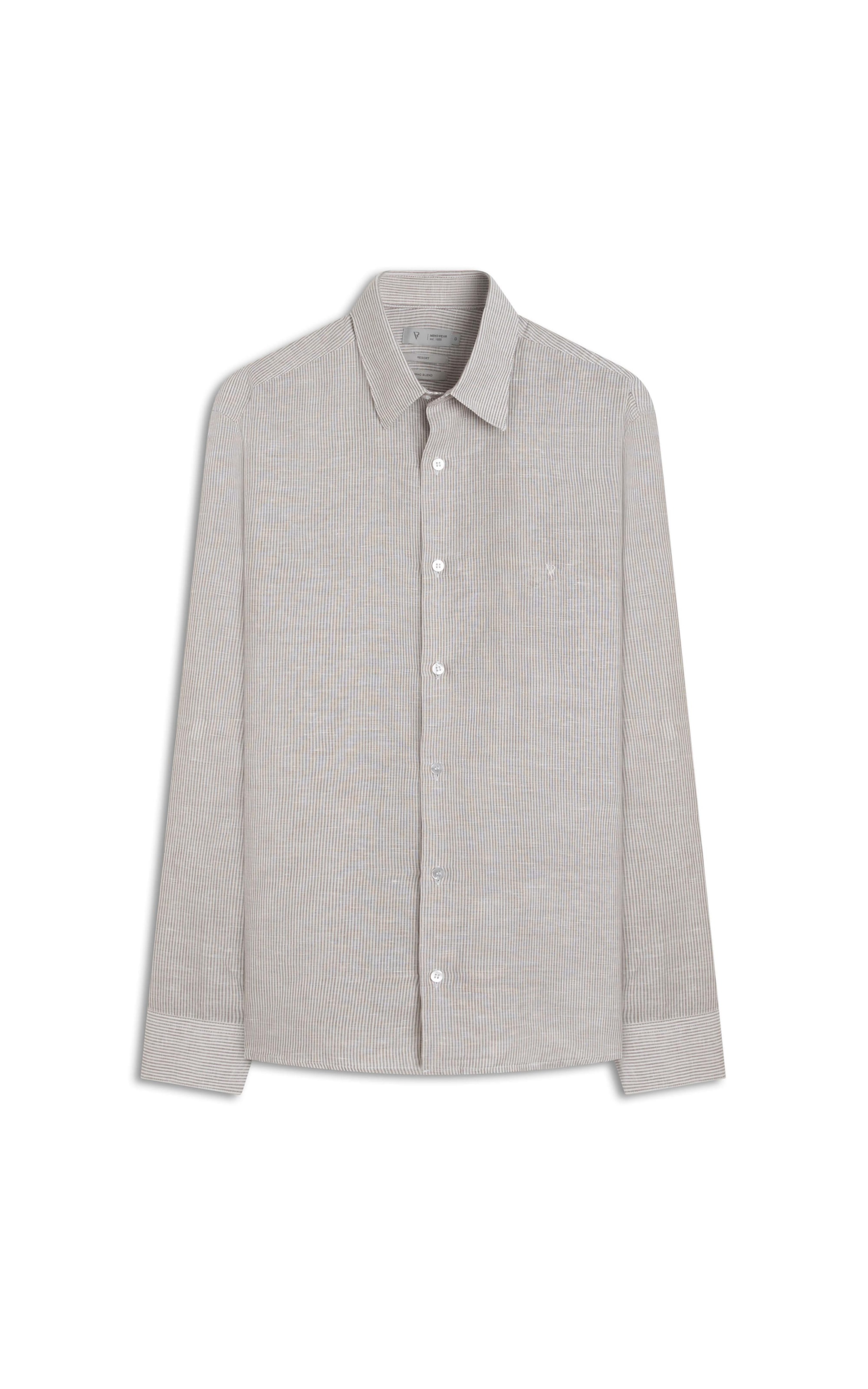 Camisa Linho Alessi Tabaco