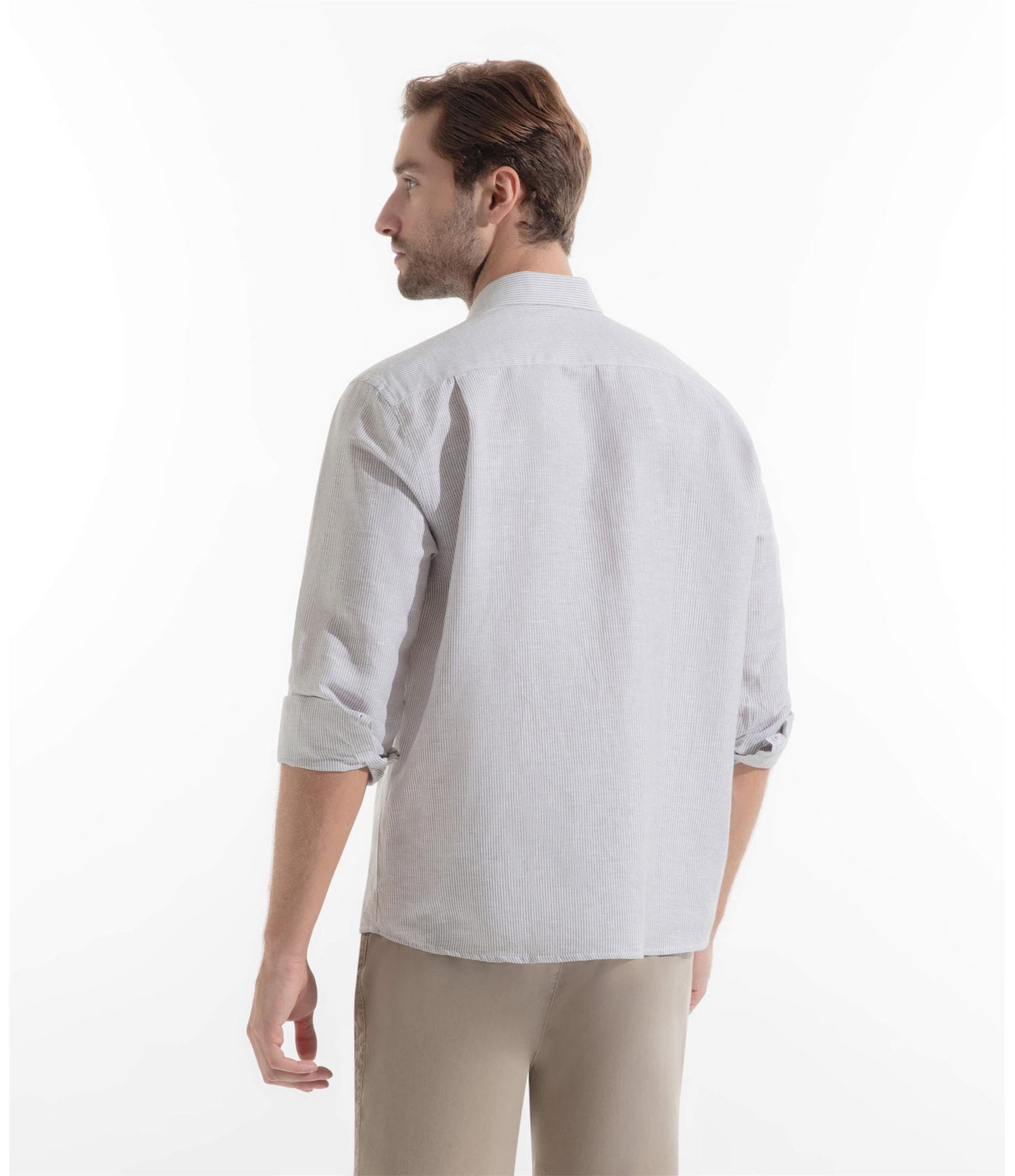Camisa Linho Alessi Tabaco