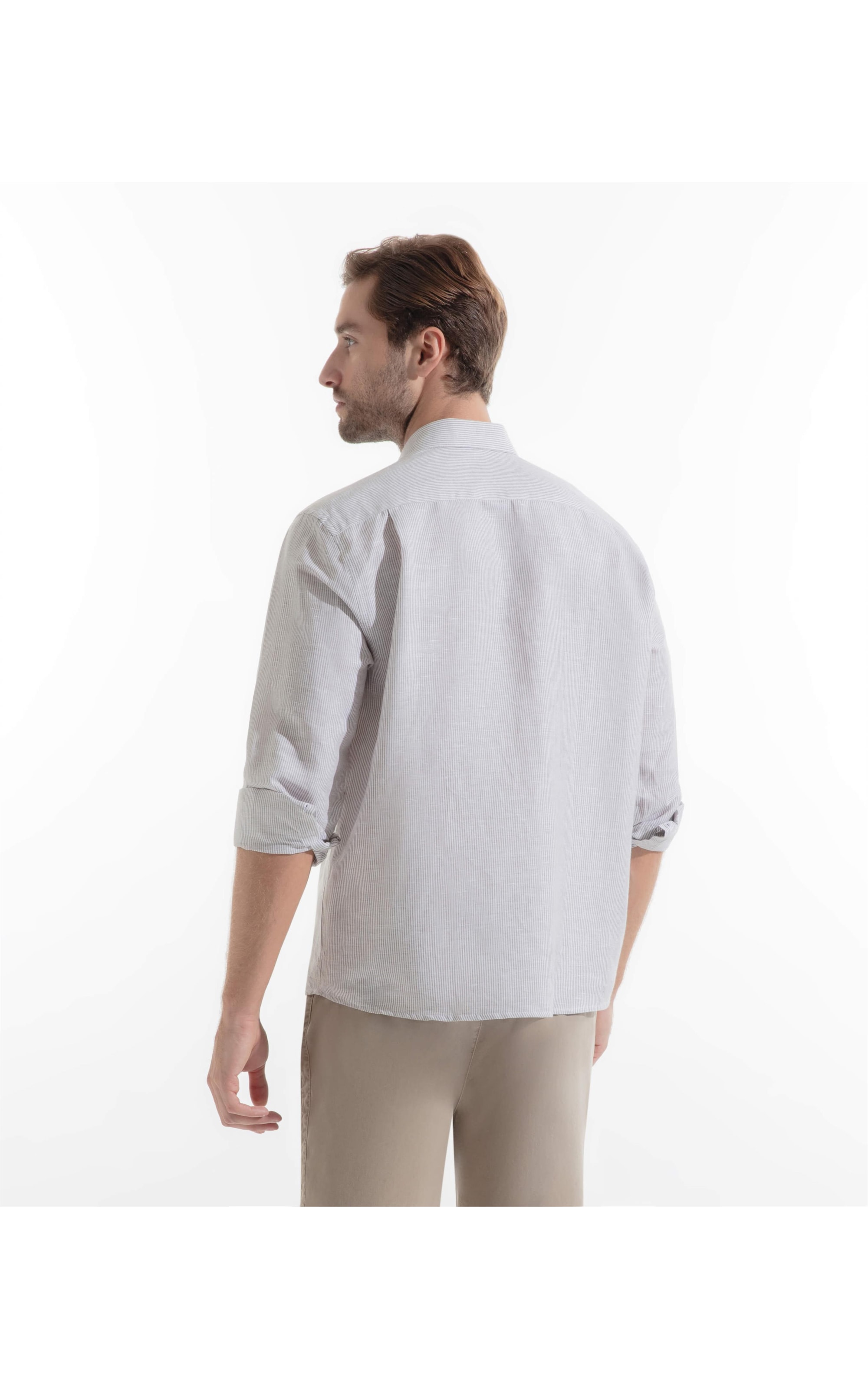 Camisa Linho Alessi Tabaco