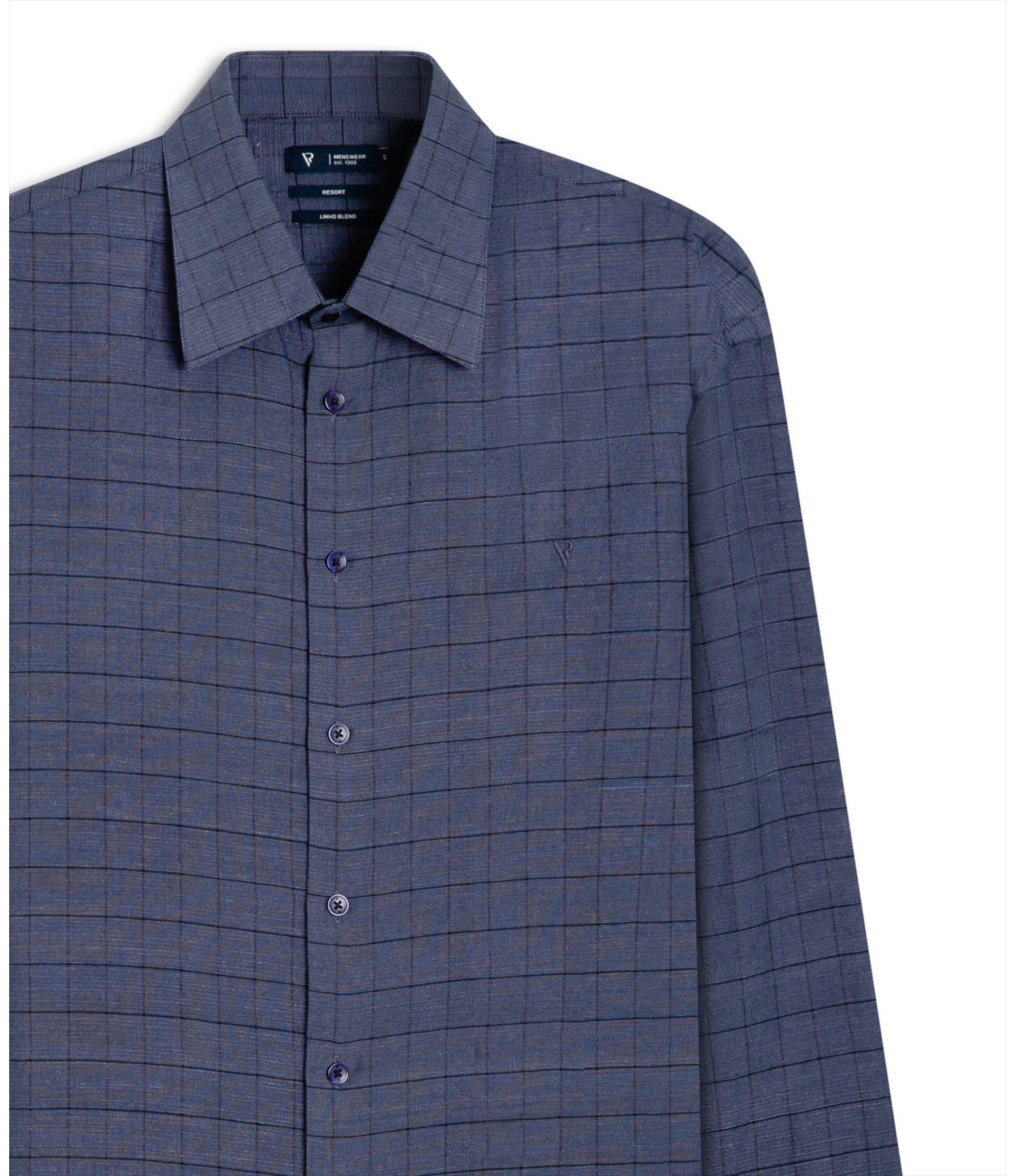 Camisa Linho Amantea  Dark Navy
