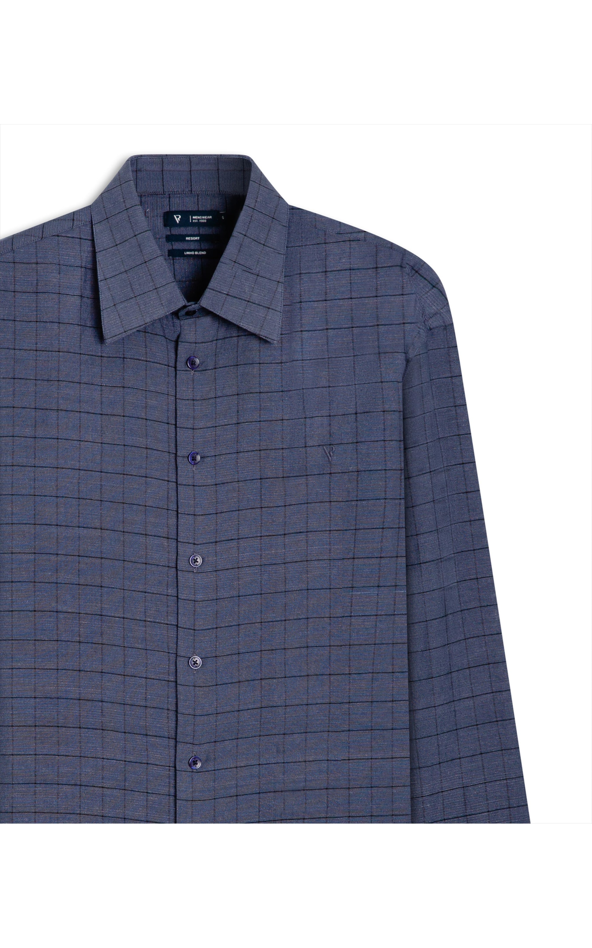 Camisa Linho Amantea  Dark Navy