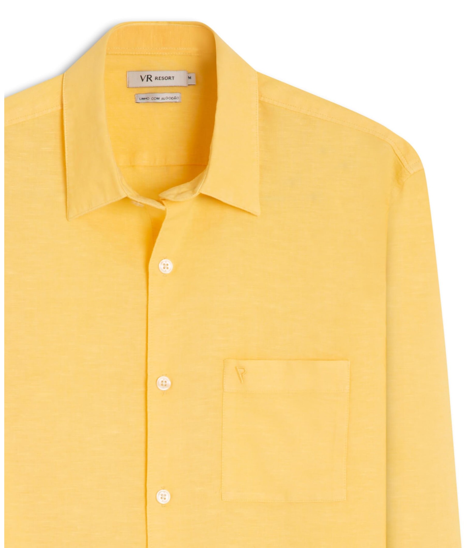Camisa Linho Amarelo