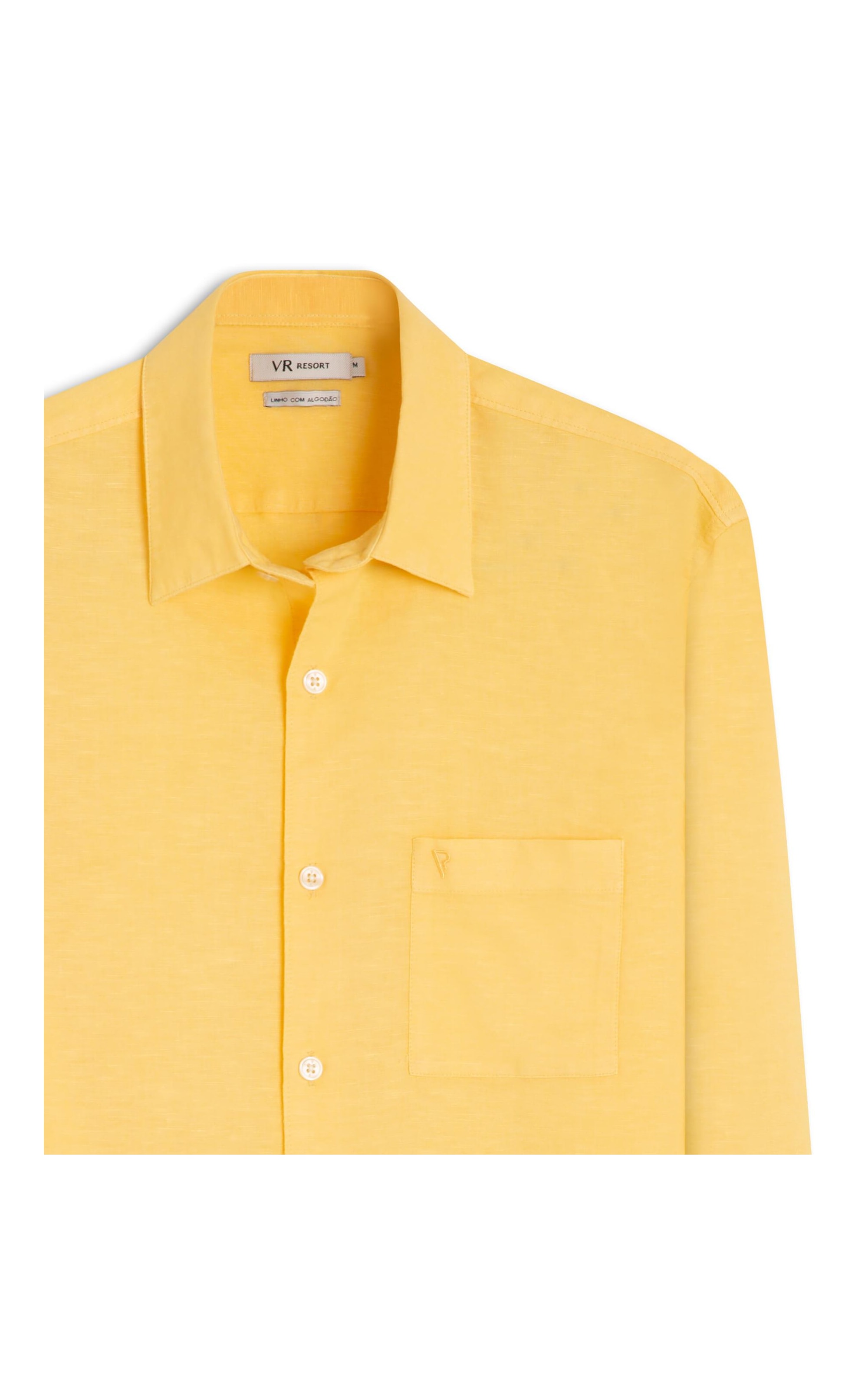 Camisa Linho Amarelo