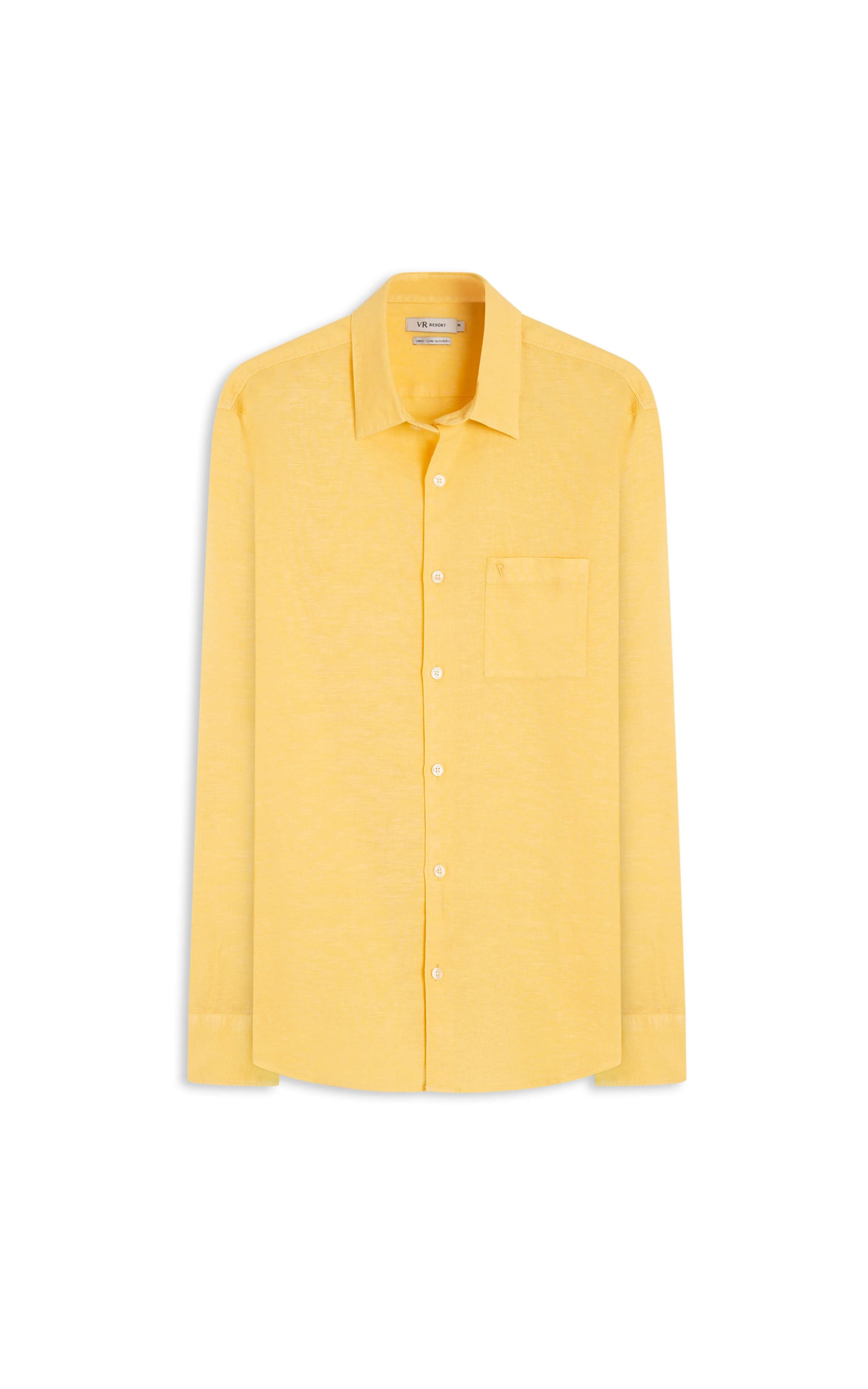 Camisa Linho Amarelo