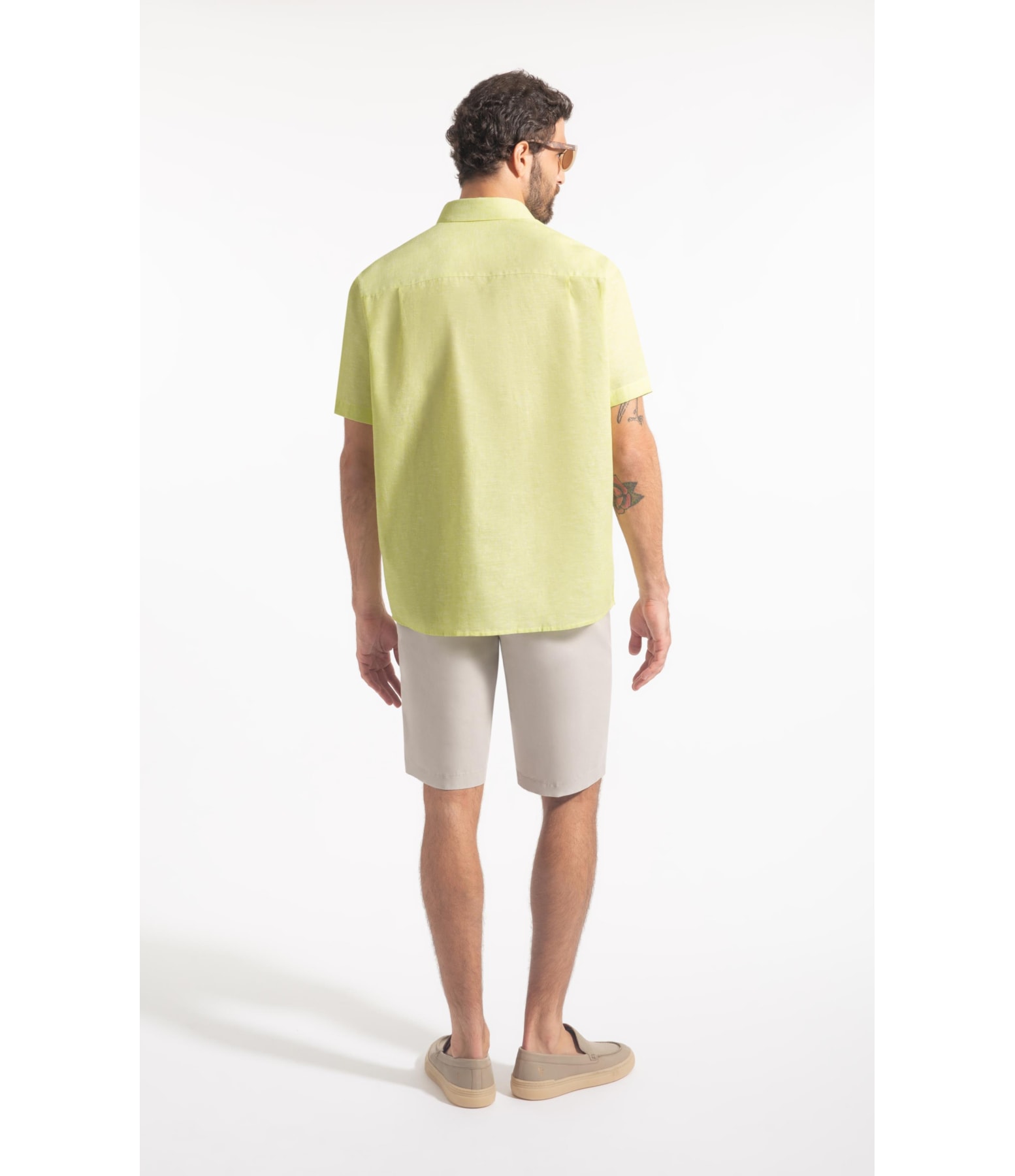 Camisa Linho Blend Pienza Retro Shangai Mc Citrus