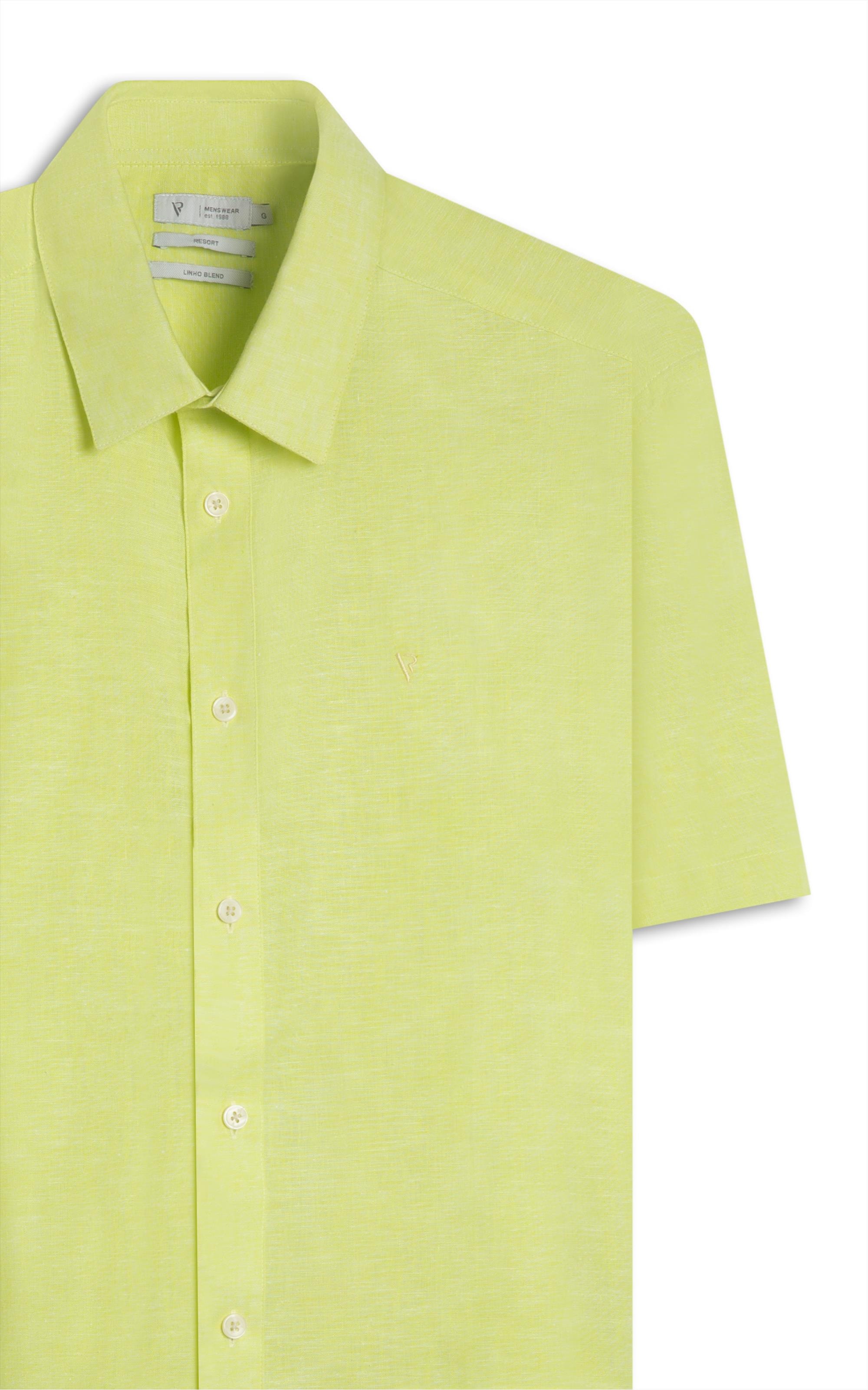 Camisa Linho Blend Pienza Retro Shangai Mc Citrus