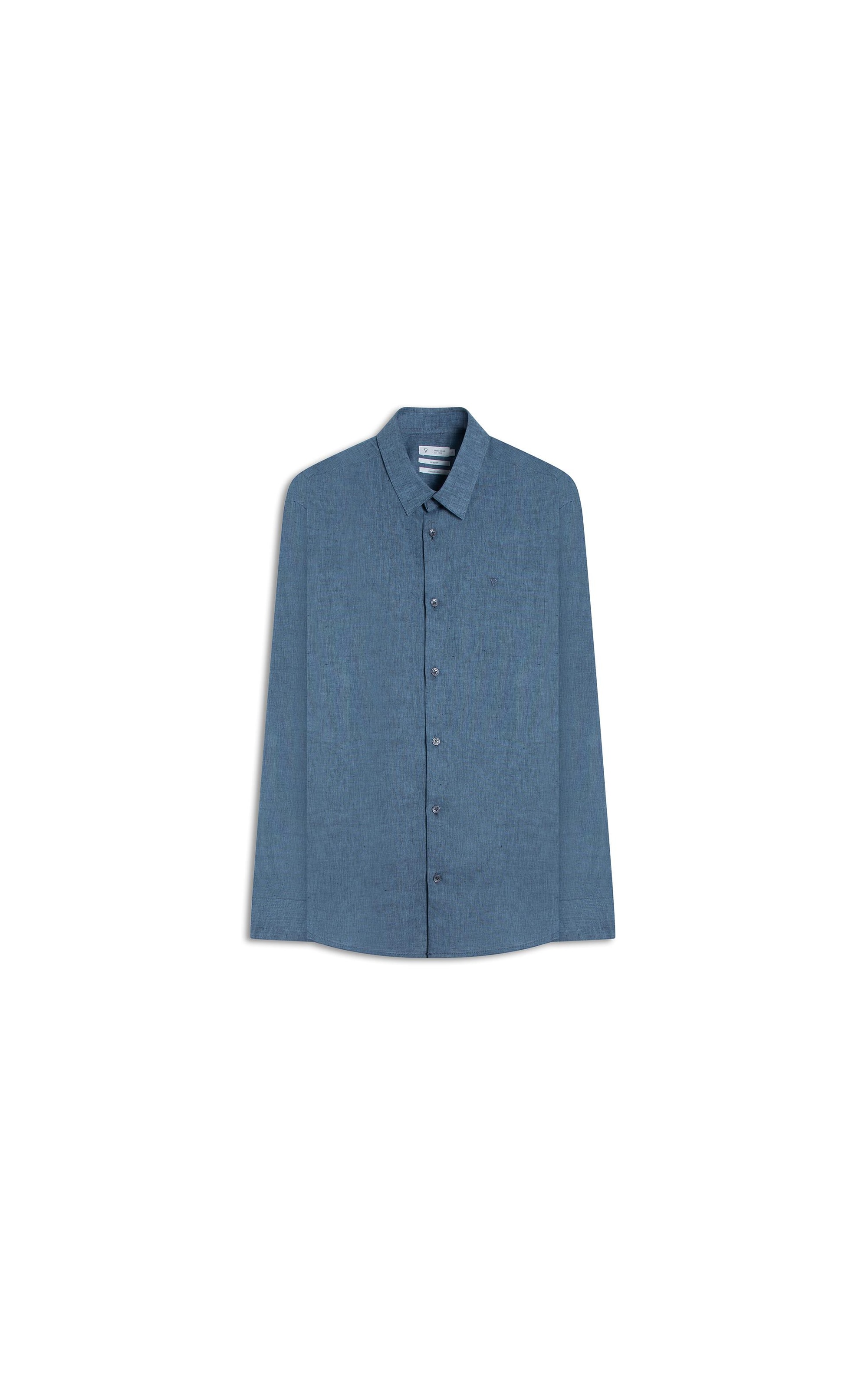 Camisa Linho Blues Classic Pirlo Azul Bic