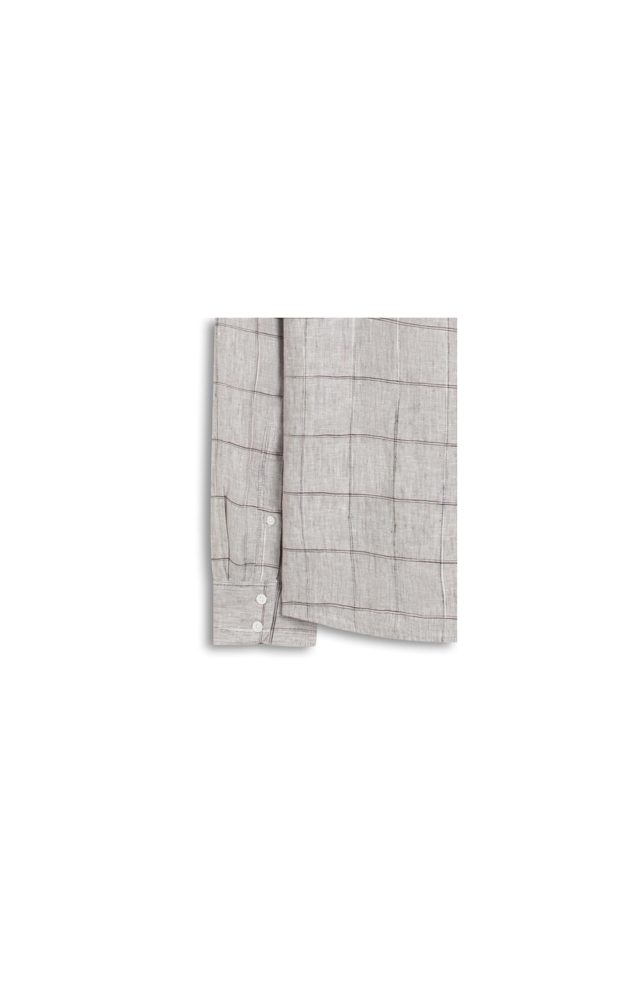 Camisa Linho Brera Classic Cinza Medio