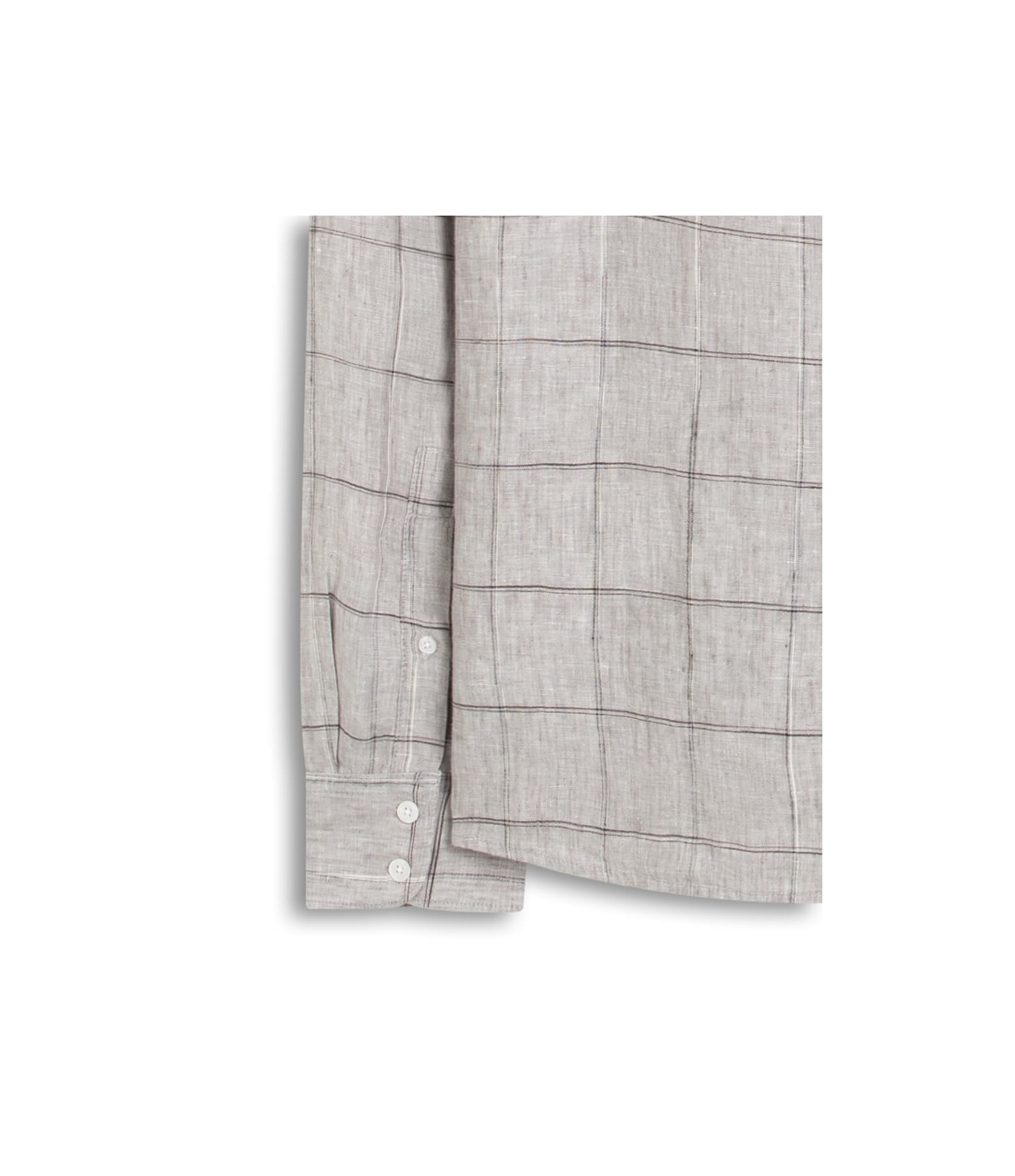 Camisa Linho Brera Classic Cinza Medio