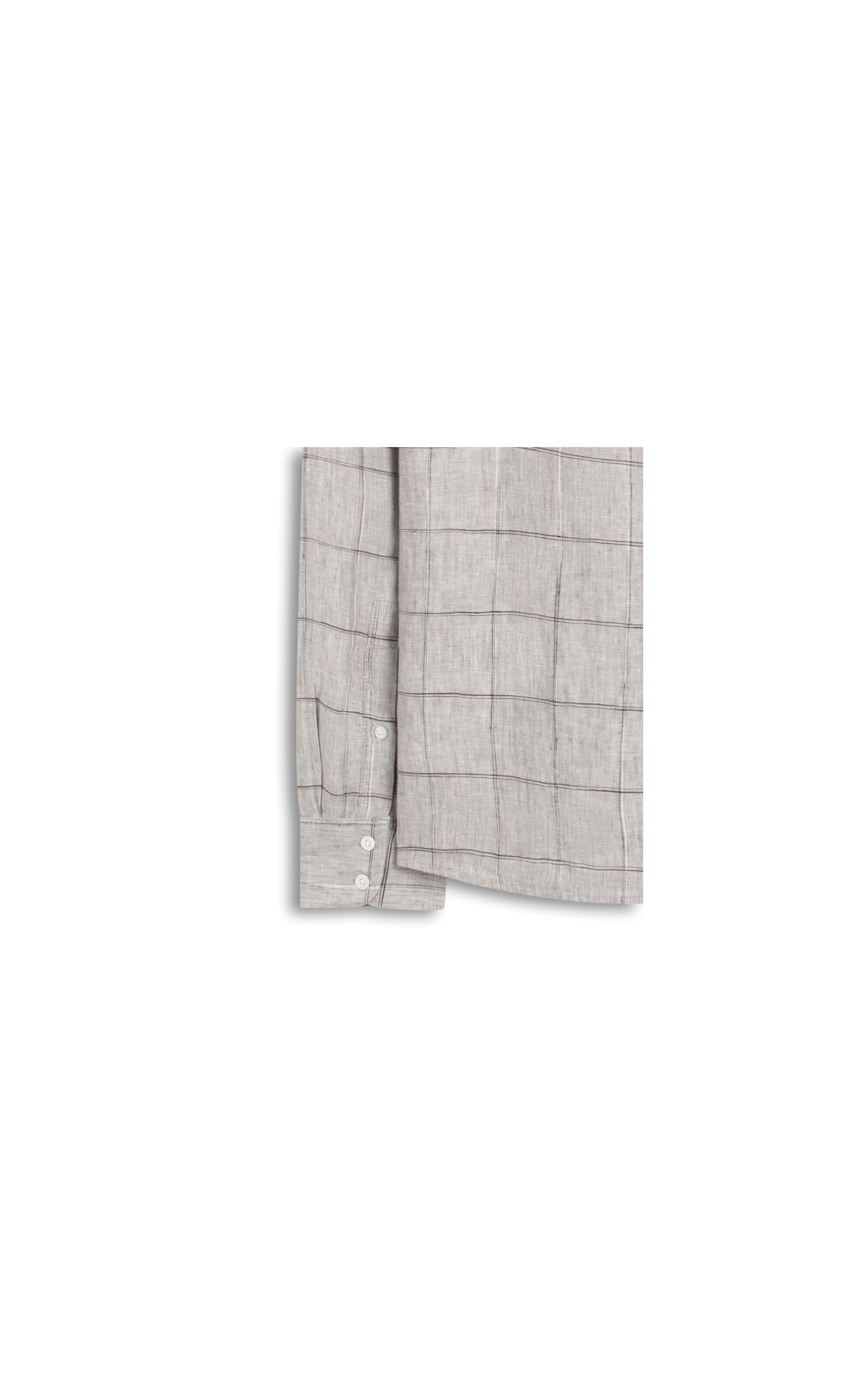 Camisa Linho Brera Classic Cinza Medio