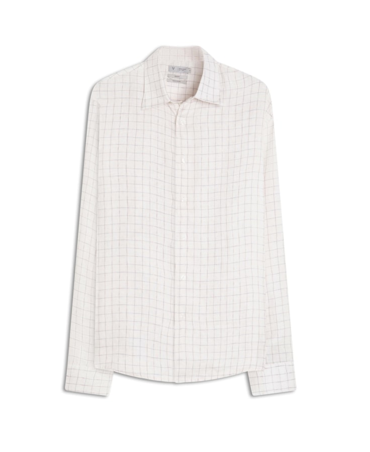 Camisa Linho Capuleto Azul Pervante