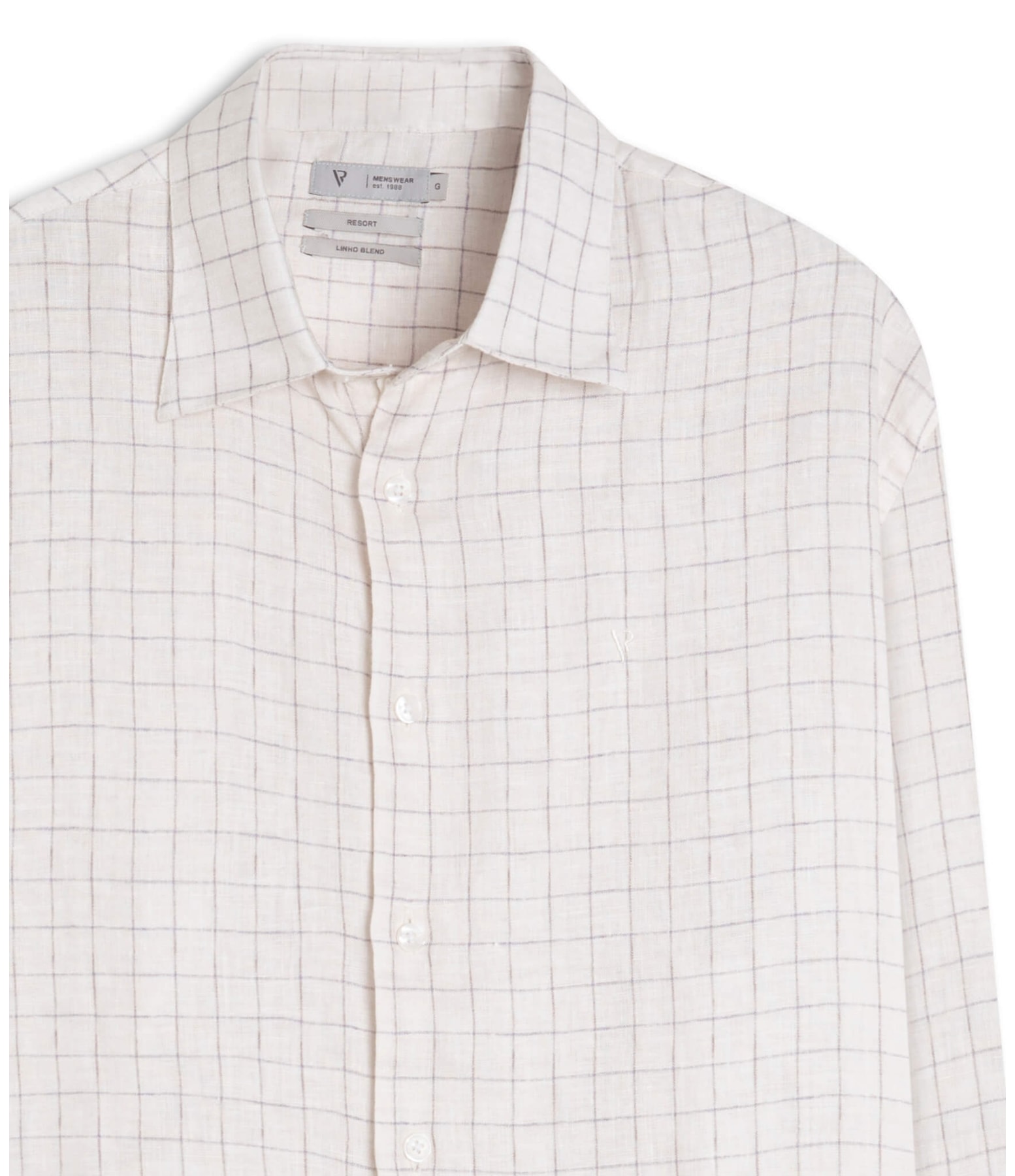 Camisa Linho Capuleto Azul Pervante