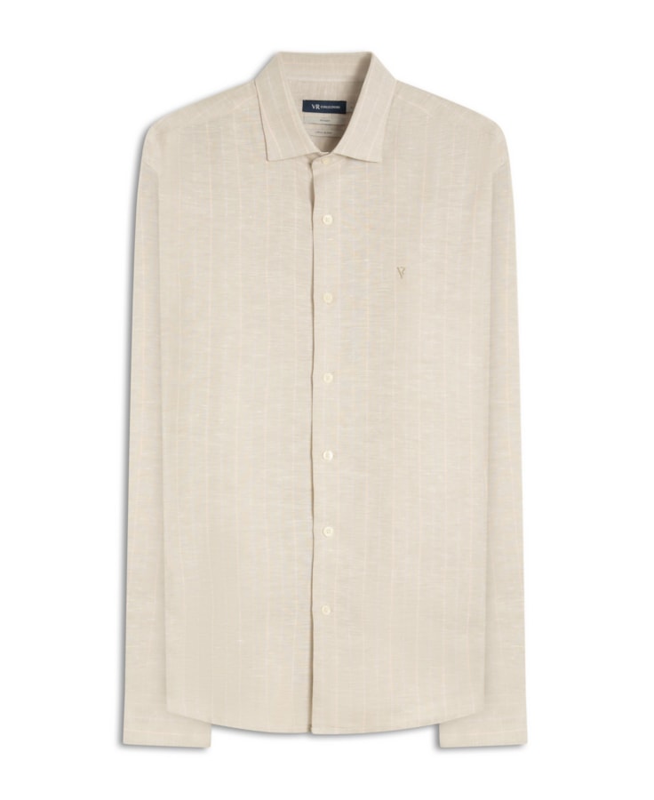 Camisa Linho Chris Classic Irish Cinza Claro