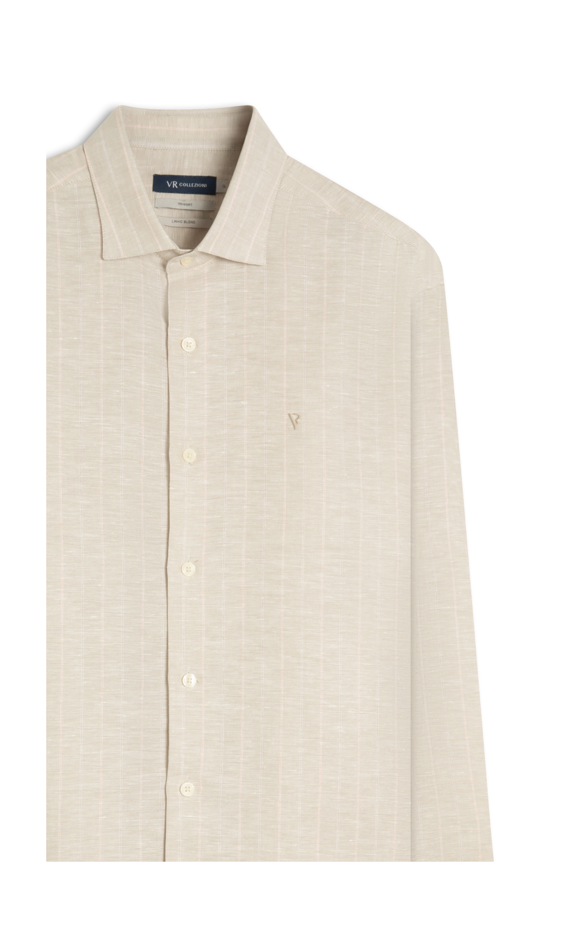 Camisa Linho Chris Classic Irish Cinza Claro