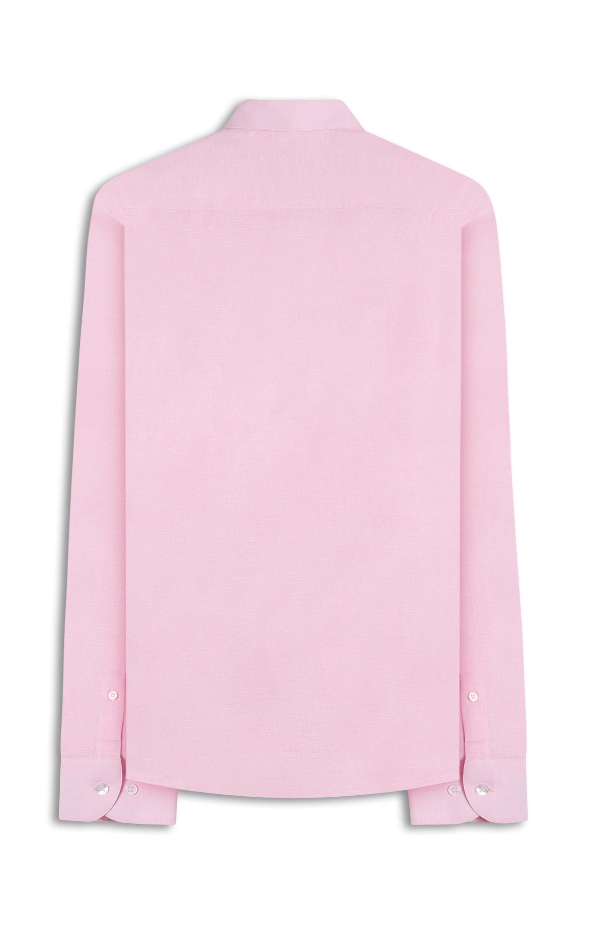 Camisa Linho Classic Shangai Rosa