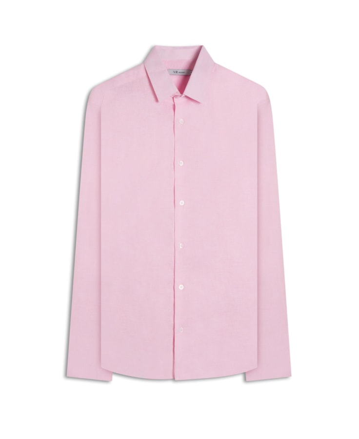Camisa Linho Classic Shangai Rosa