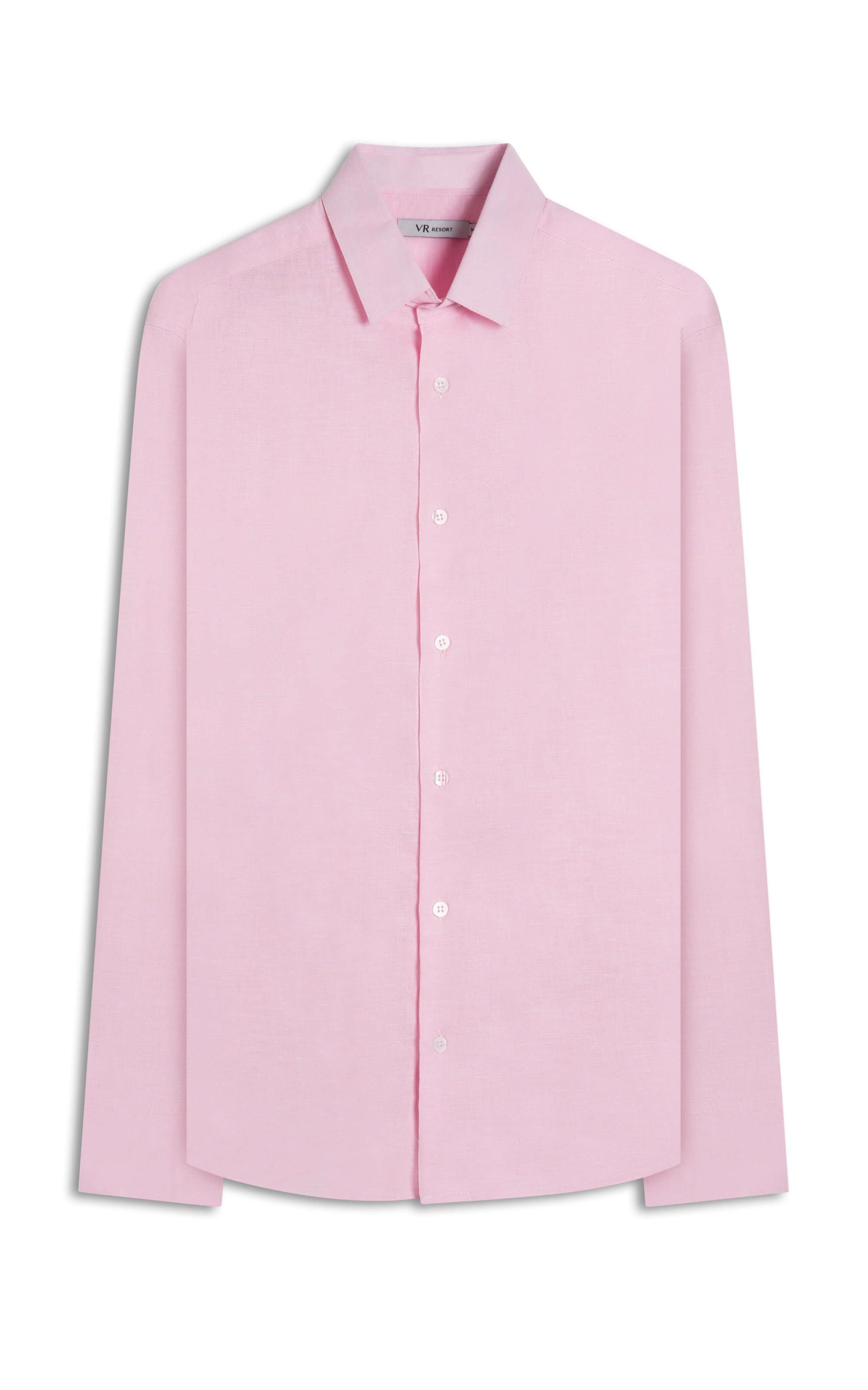 Camisa Linho Classic Shangai Rosa