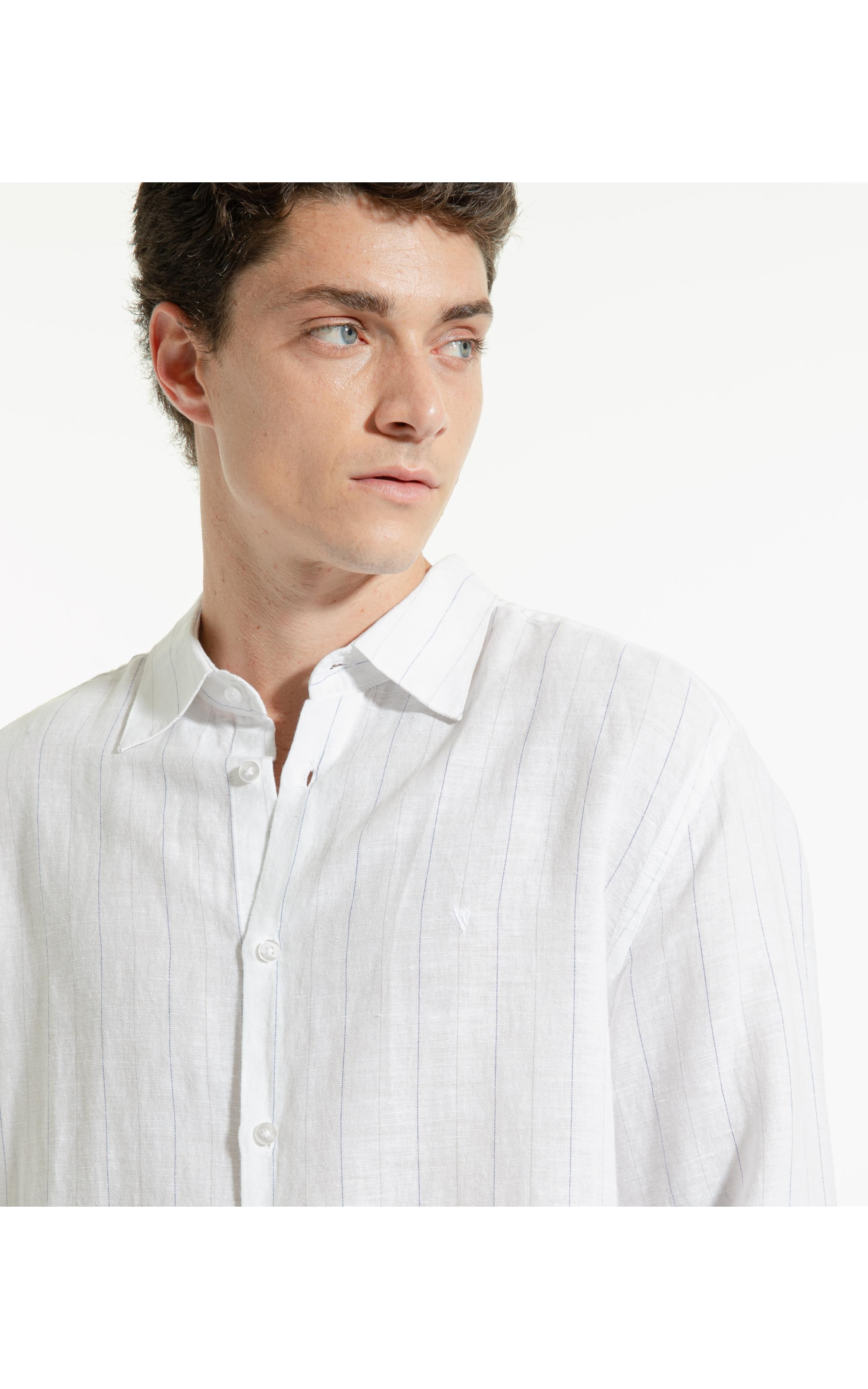 Camisa Linho Corsega Branco Laundry