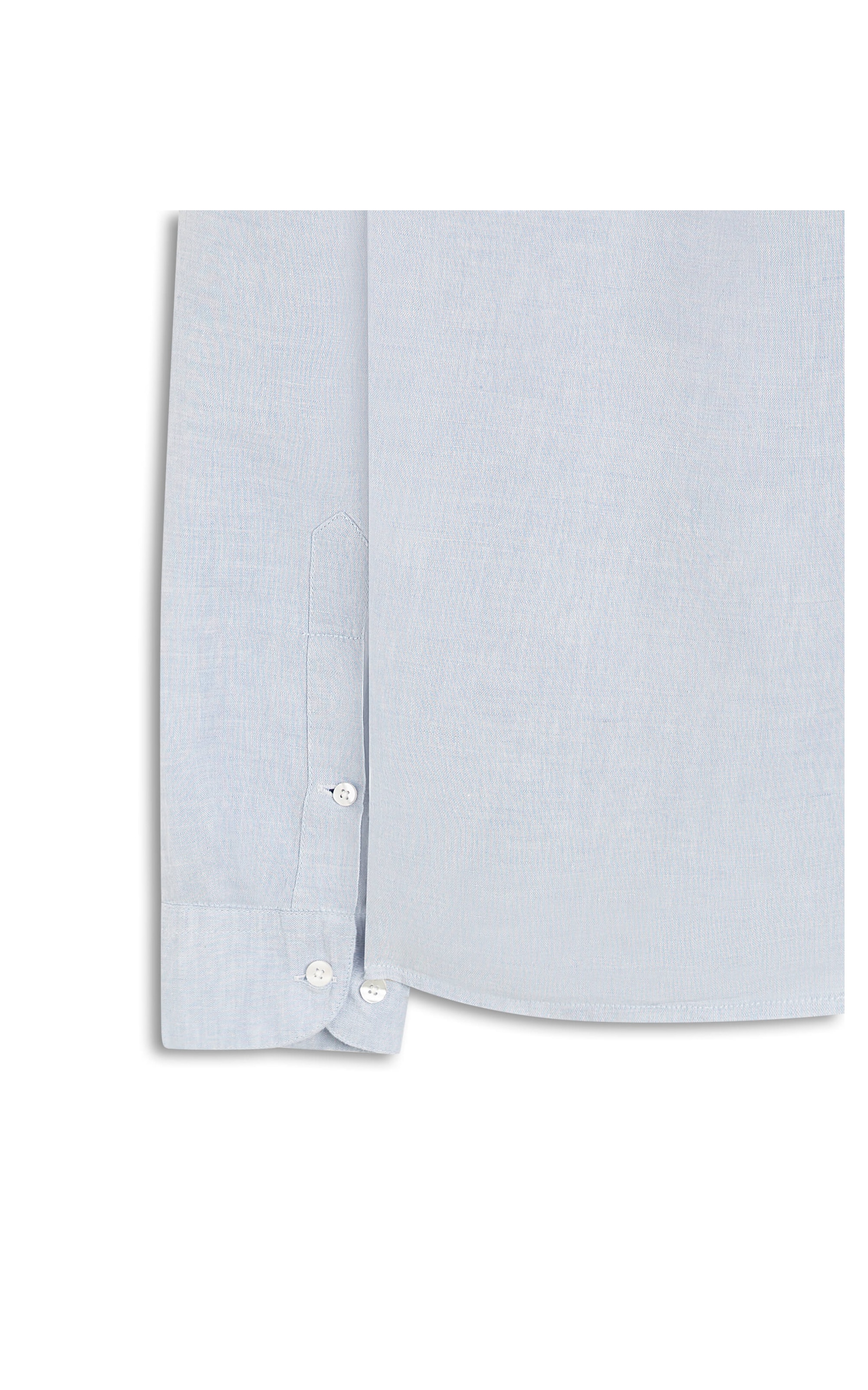 Camisa Linho Cross Dye Azul Claro