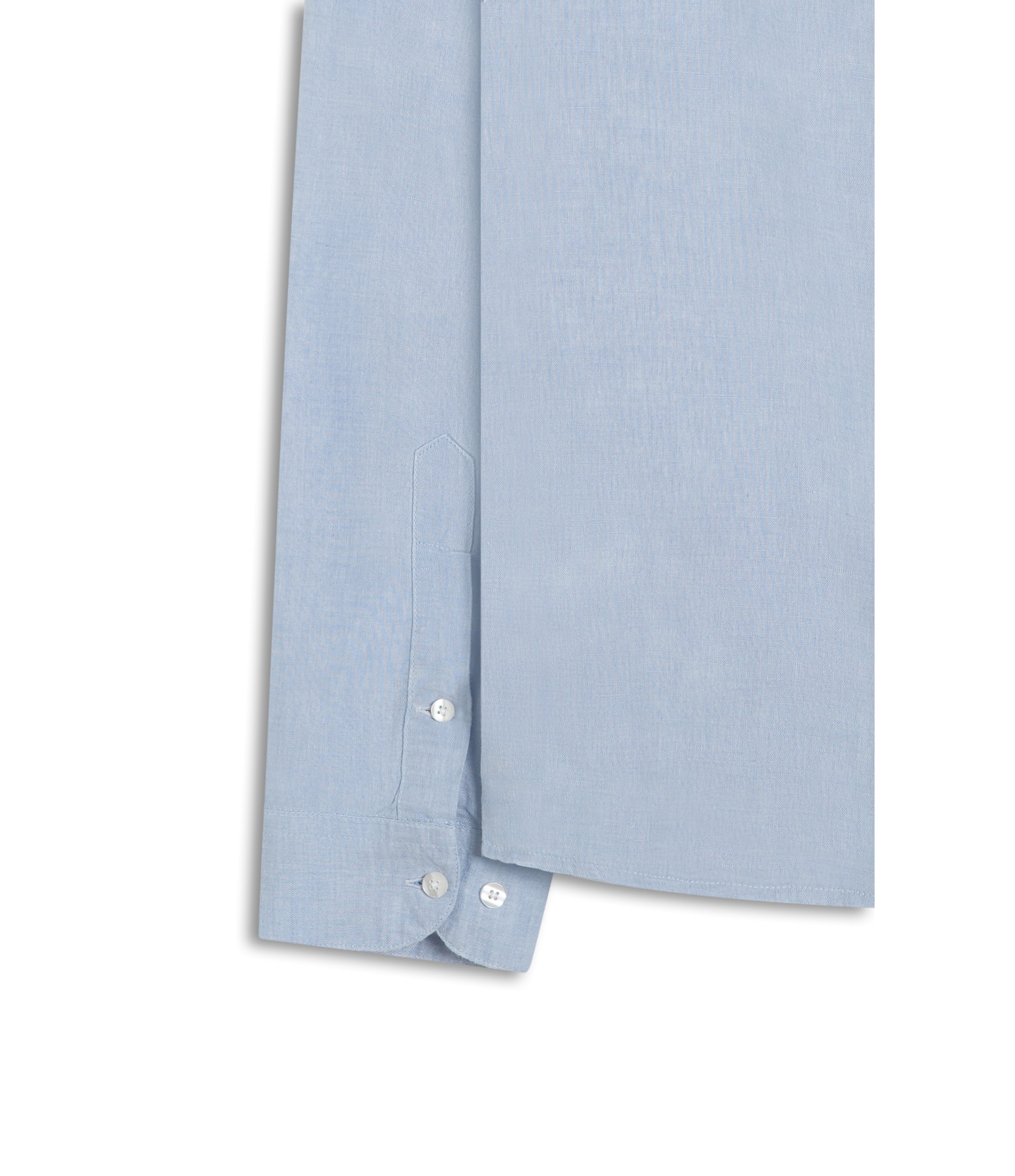 Camisa Linho Cross Dye Azul Claro