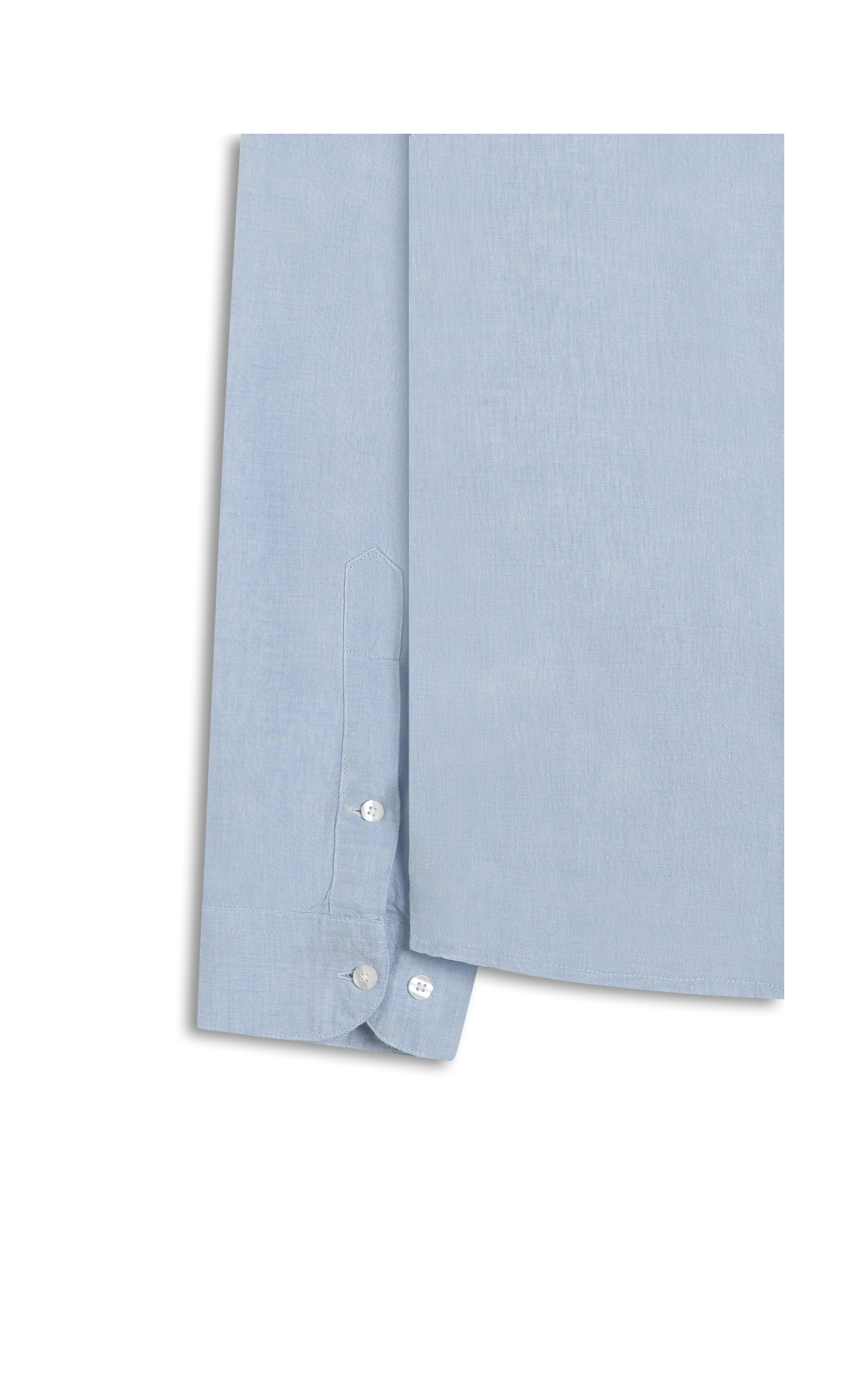 Camisa Linho Cross Dye Azul Claro