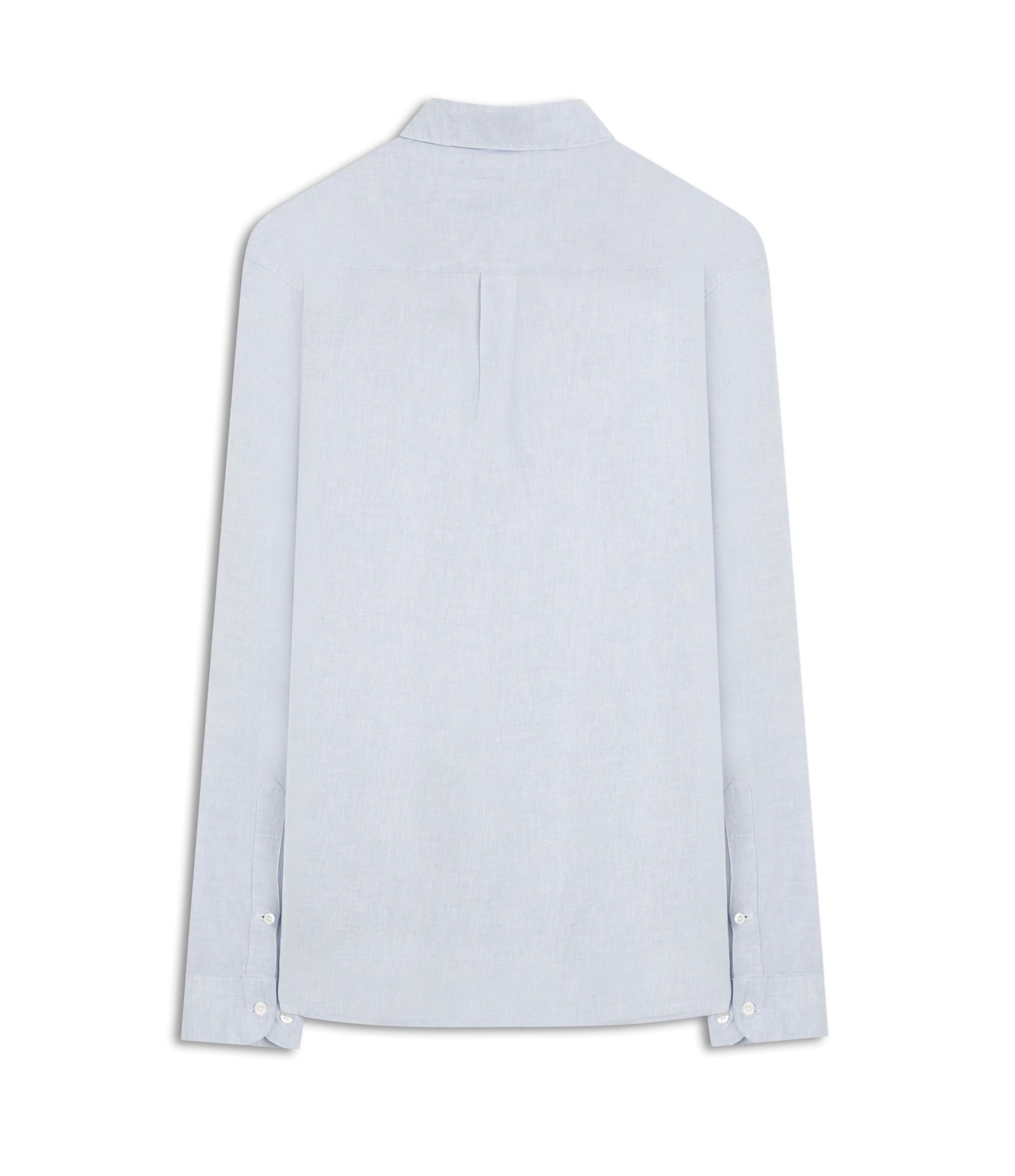 Camisa Linho Cross Dye Azul Claro