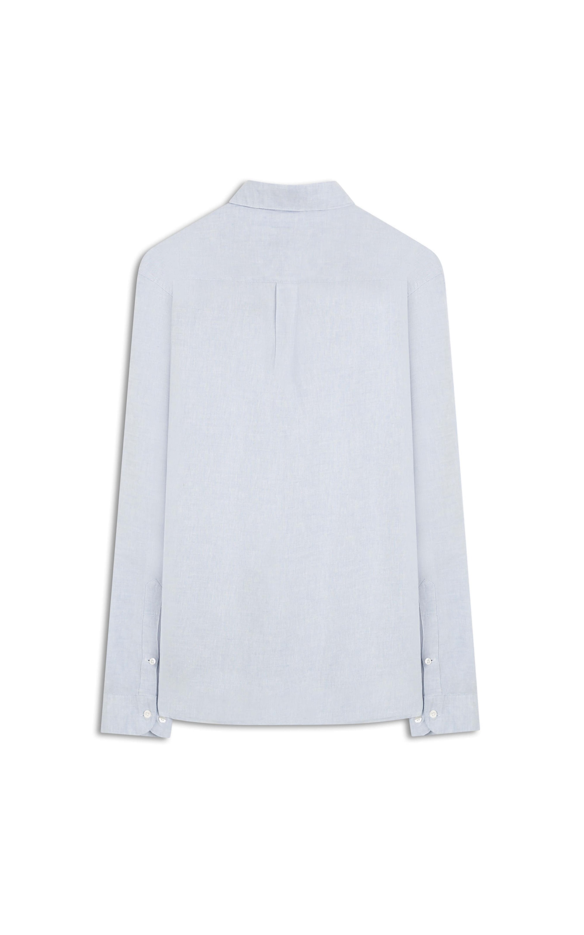 Camisa Linho Cross Dye Azul Claro