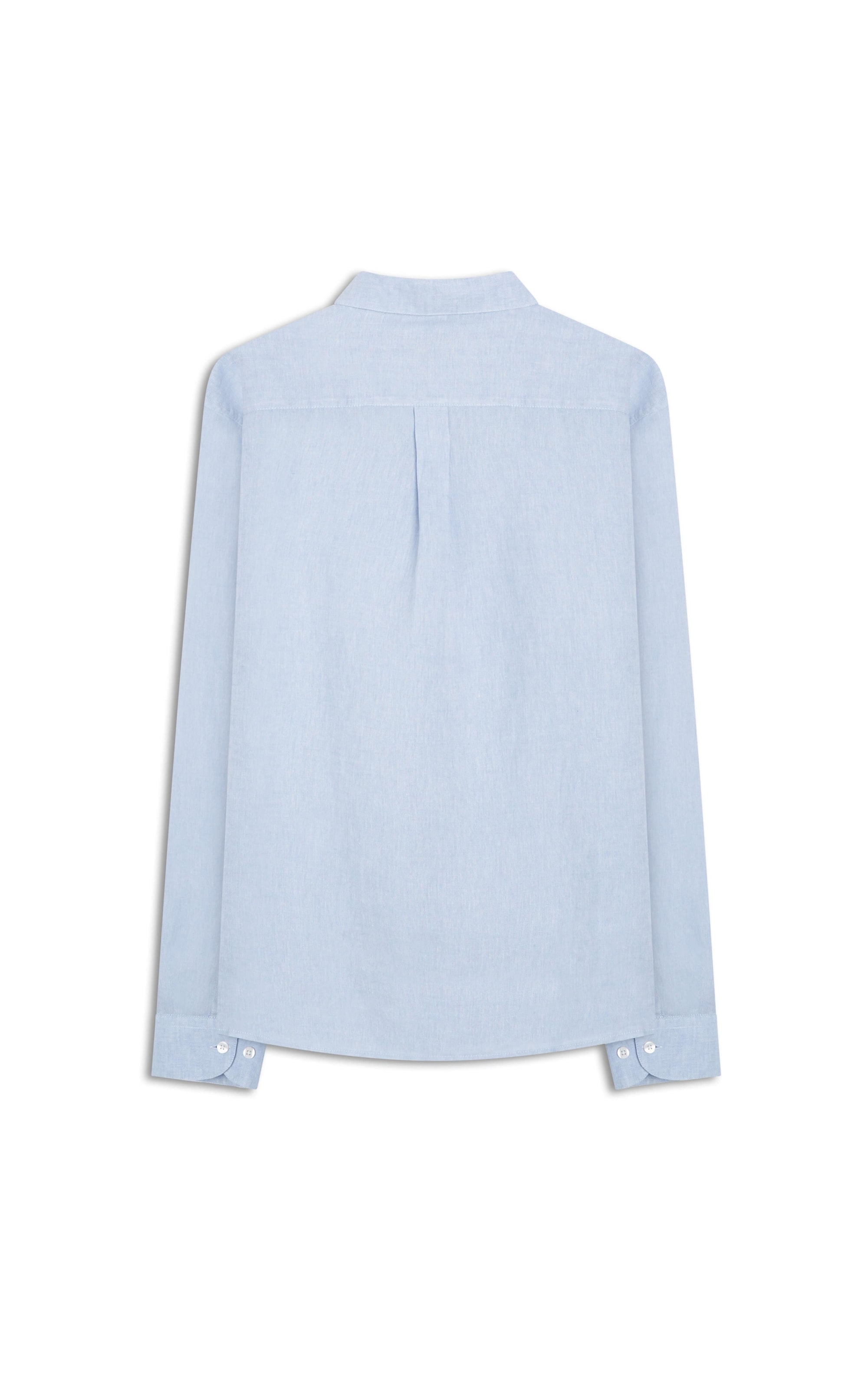 Camisa Linho Cross Dye Azul Claro