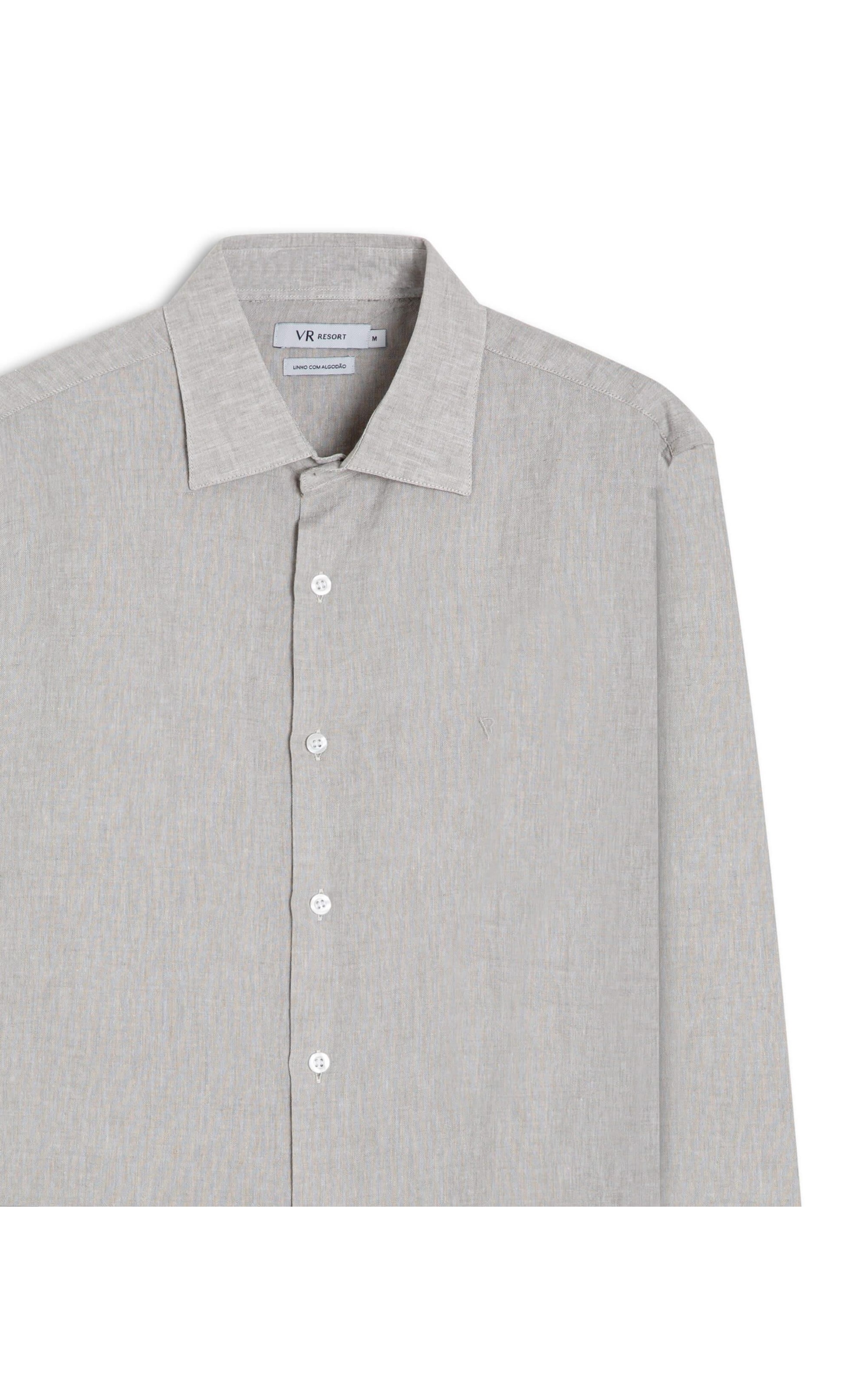 Camisa Linho Cross Dye Natural