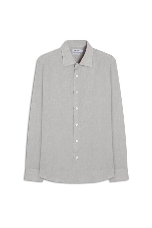 Camisa Linho Cross Dye Natural